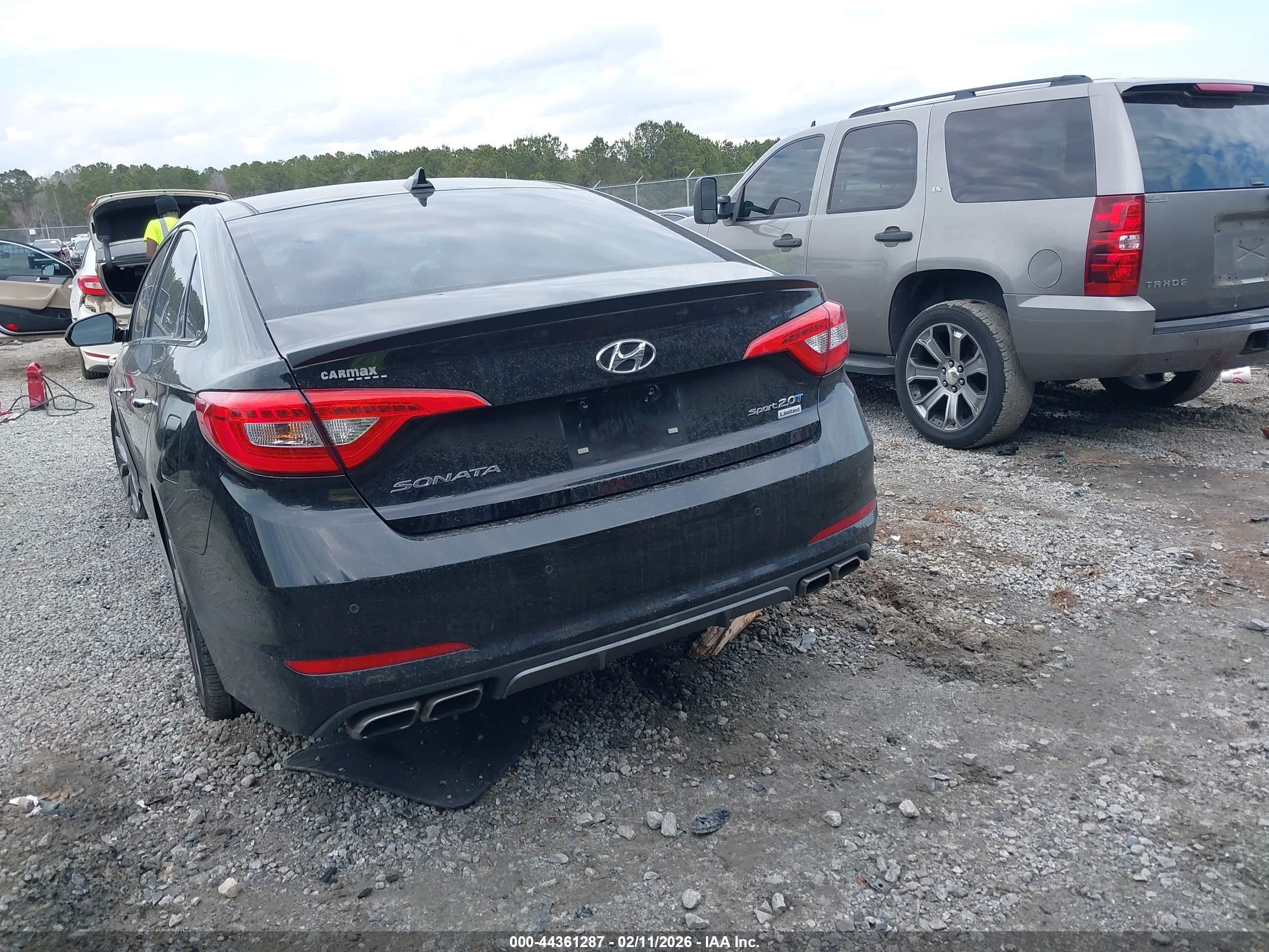 2015 Hyundai Sonata Limited 2.0t Black vin: 5NPE34AB8FH173555