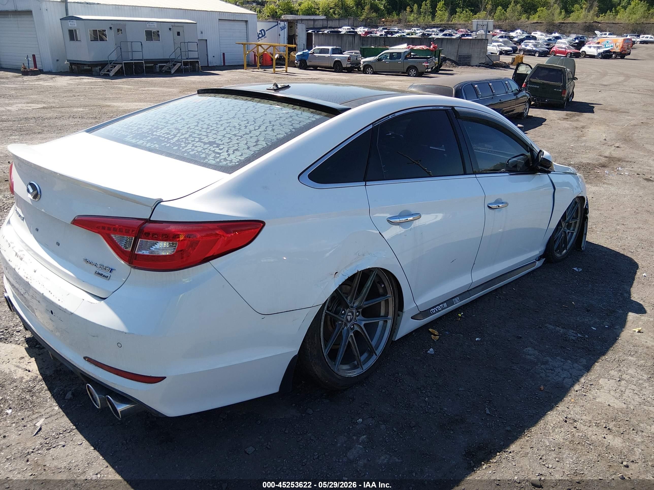 2015 Hyundai Sonata Limited 2.0t Белый vin: 5NPE34AB8FH176133