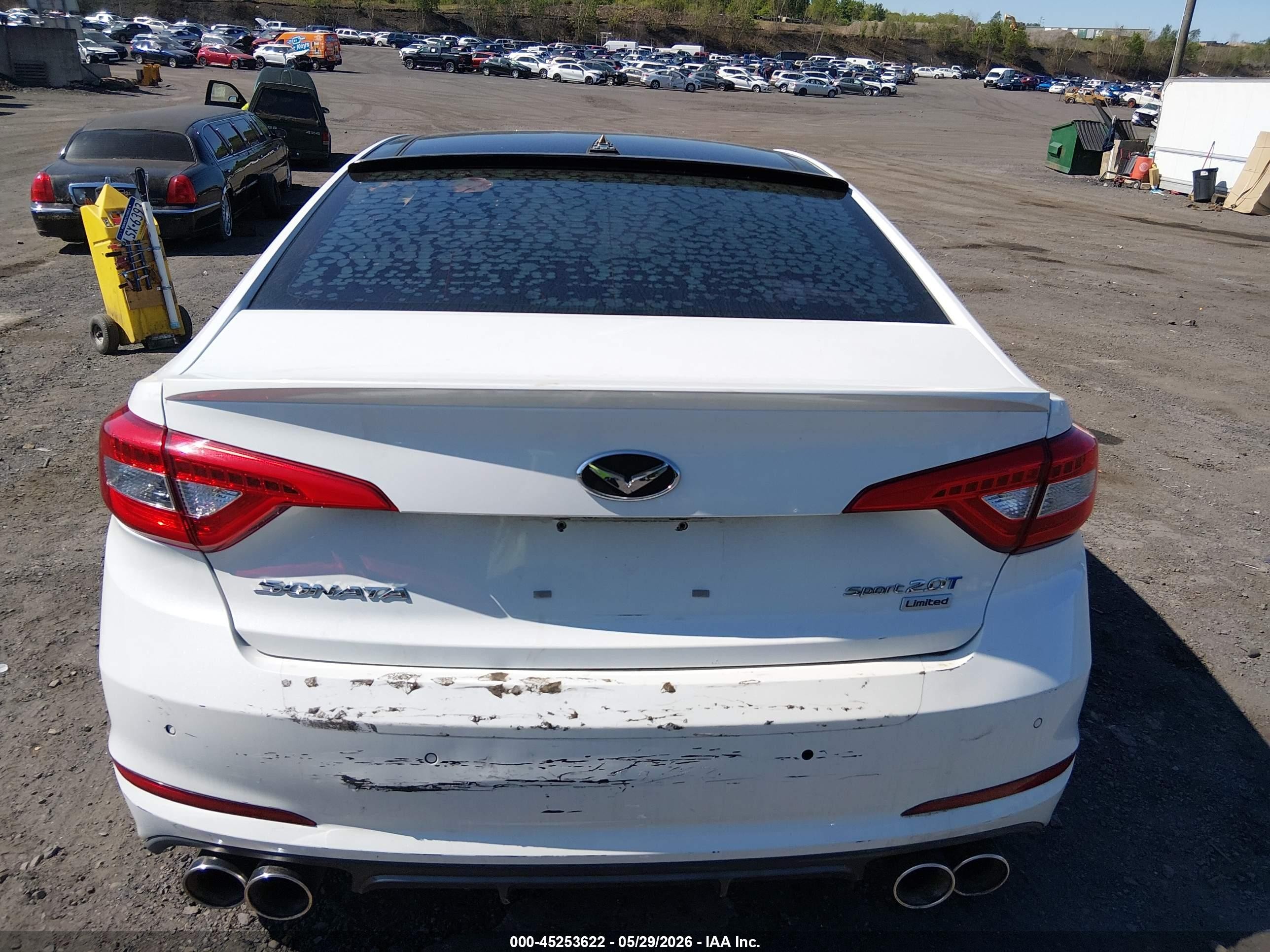 2015 Hyundai Sonata Limited 2.0t Белый vin: 5NPE34AB8FH176133