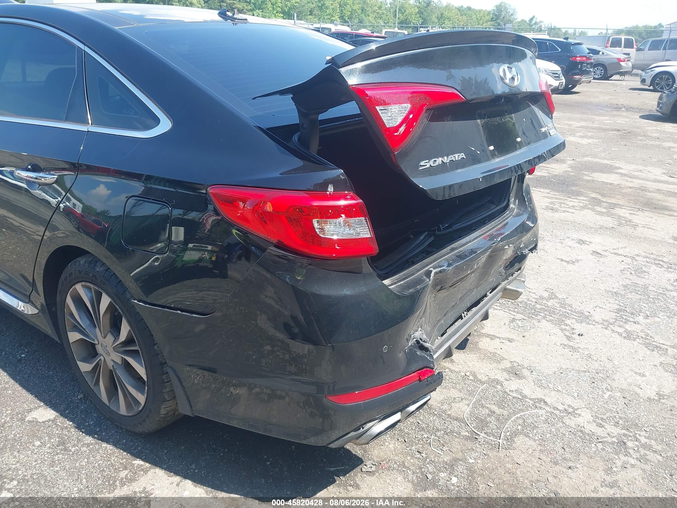 2015 Hyundai Sonata Limited 2.0t Black vin: 5NPE34AB8FH189335