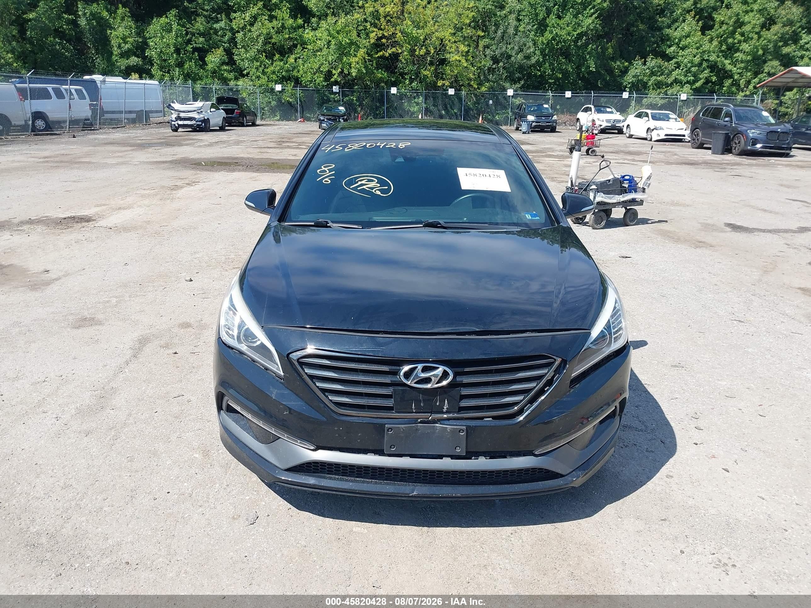 2015 Hyundai Sonata Limited 2.0t Black vin: 5NPE34AB8FH189335