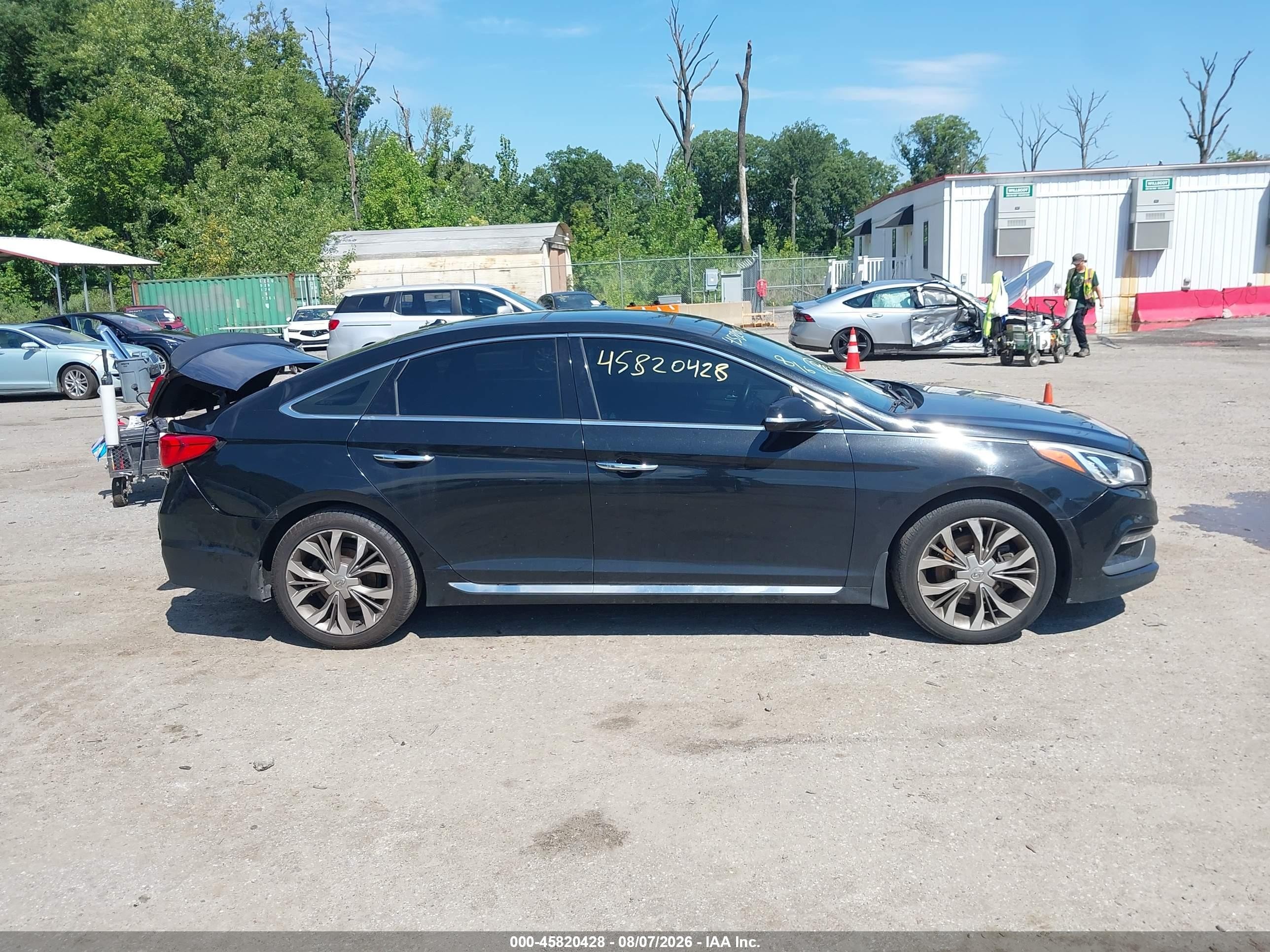 2015 Hyundai Sonata Limited 2.0t Black vin: 5NPE34AB8FH189335