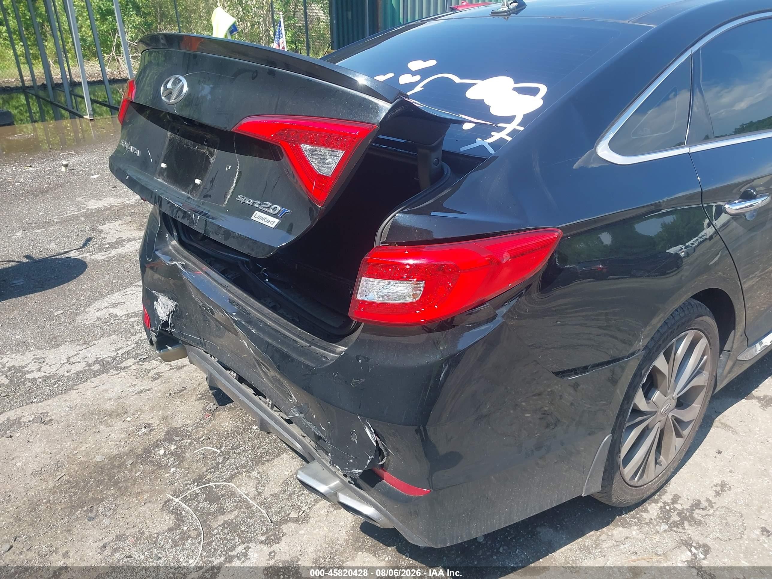 2015 Hyundai Sonata Limited 2.0t Black vin: 5NPE34AB8FH189335