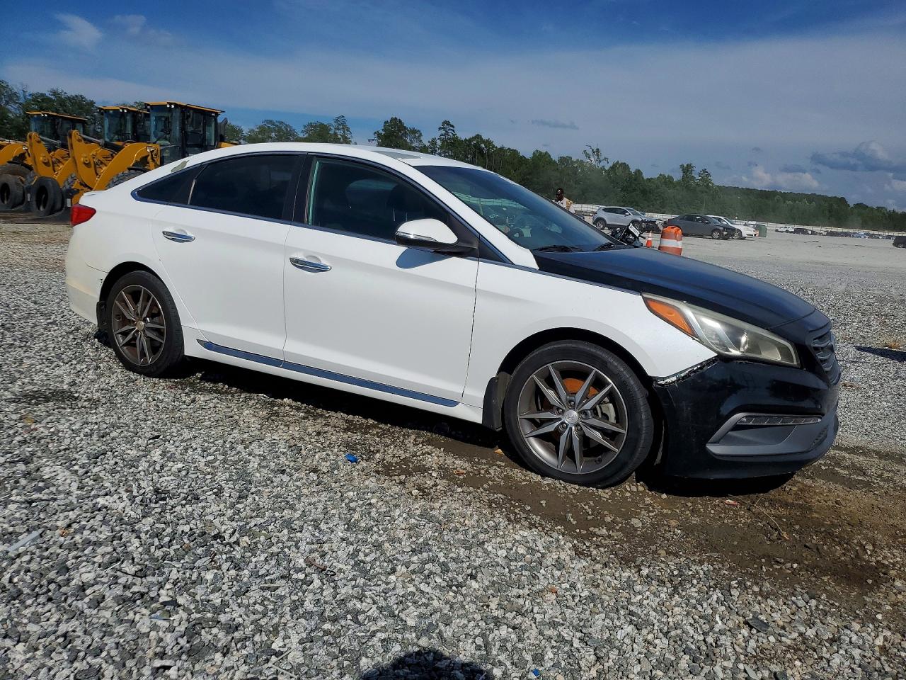 2015 Hyundai Sonata Sport 2.0t Белый vin: 5NPE34AB8FH196334