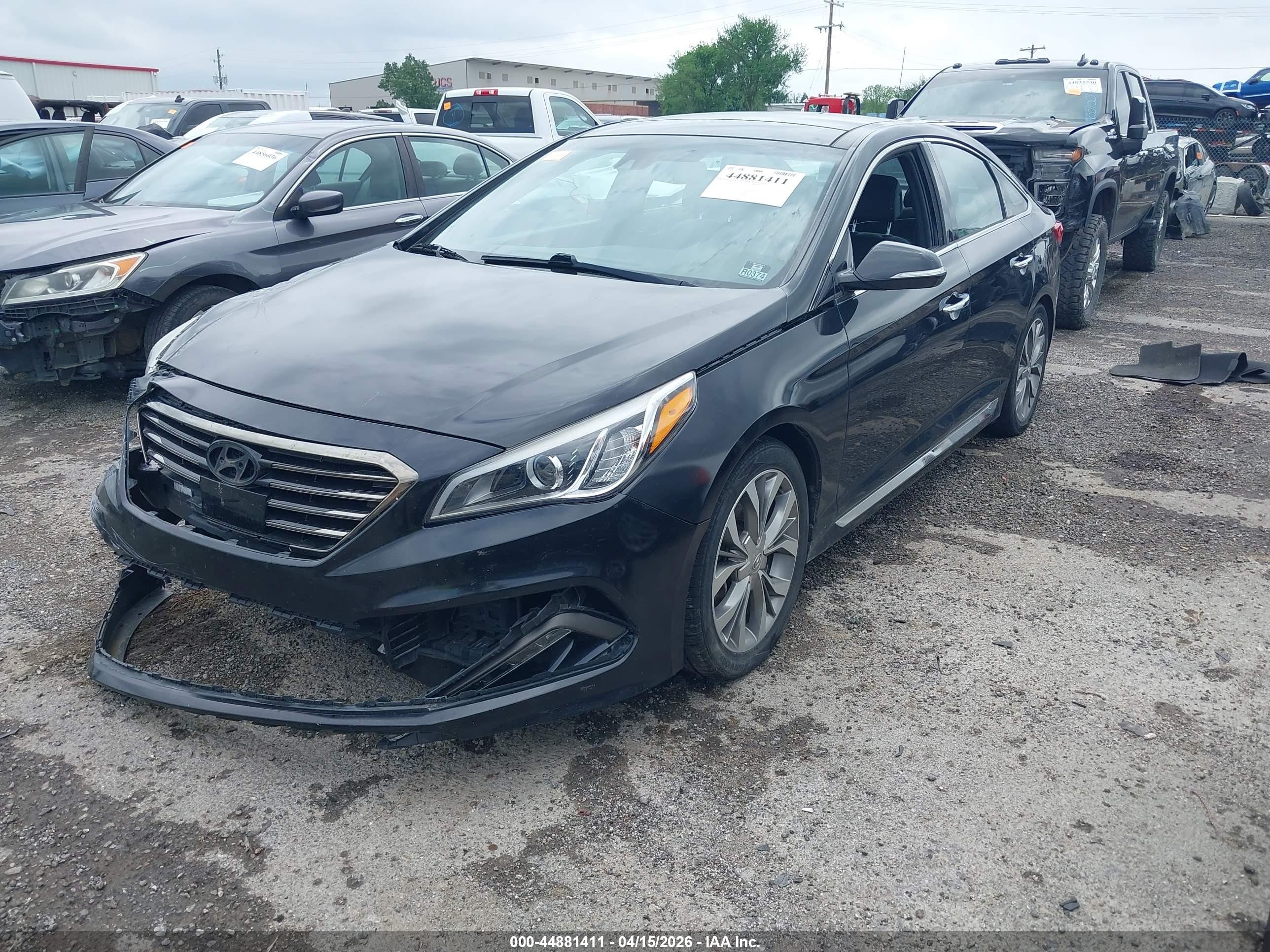 2015 Hyundai Sonata Limited 2.0t Black vin: 5NPE34AB8FH257343