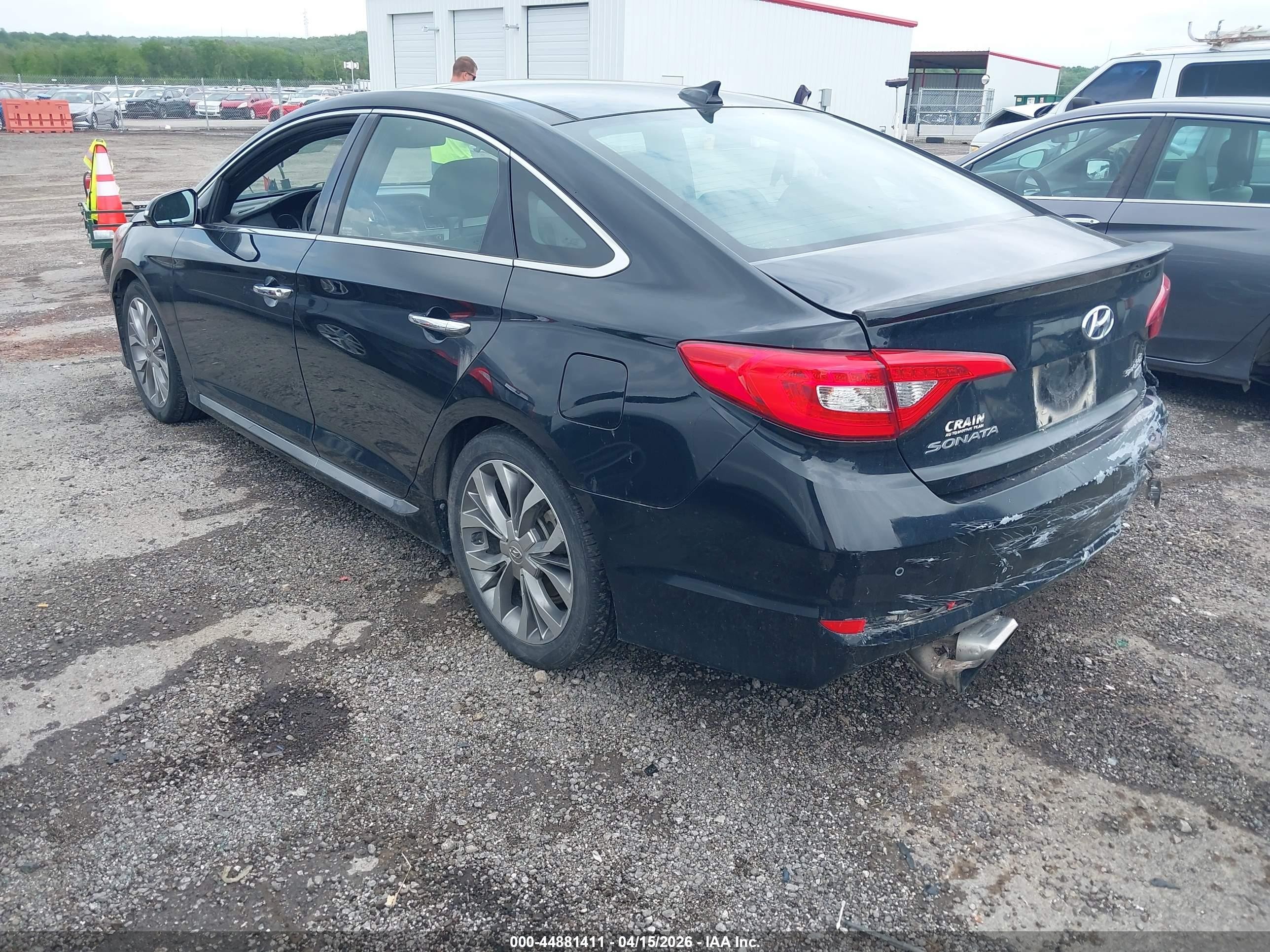 2015 Hyundai Sonata Limited 2.0t Black vin: 5NPE34AB8FH257343