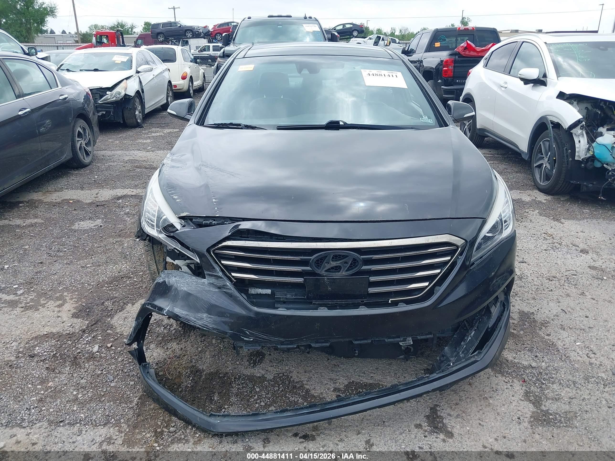 2015 Hyundai Sonata Limited 2.0t Black vin: 5NPE34AB8FH257343
