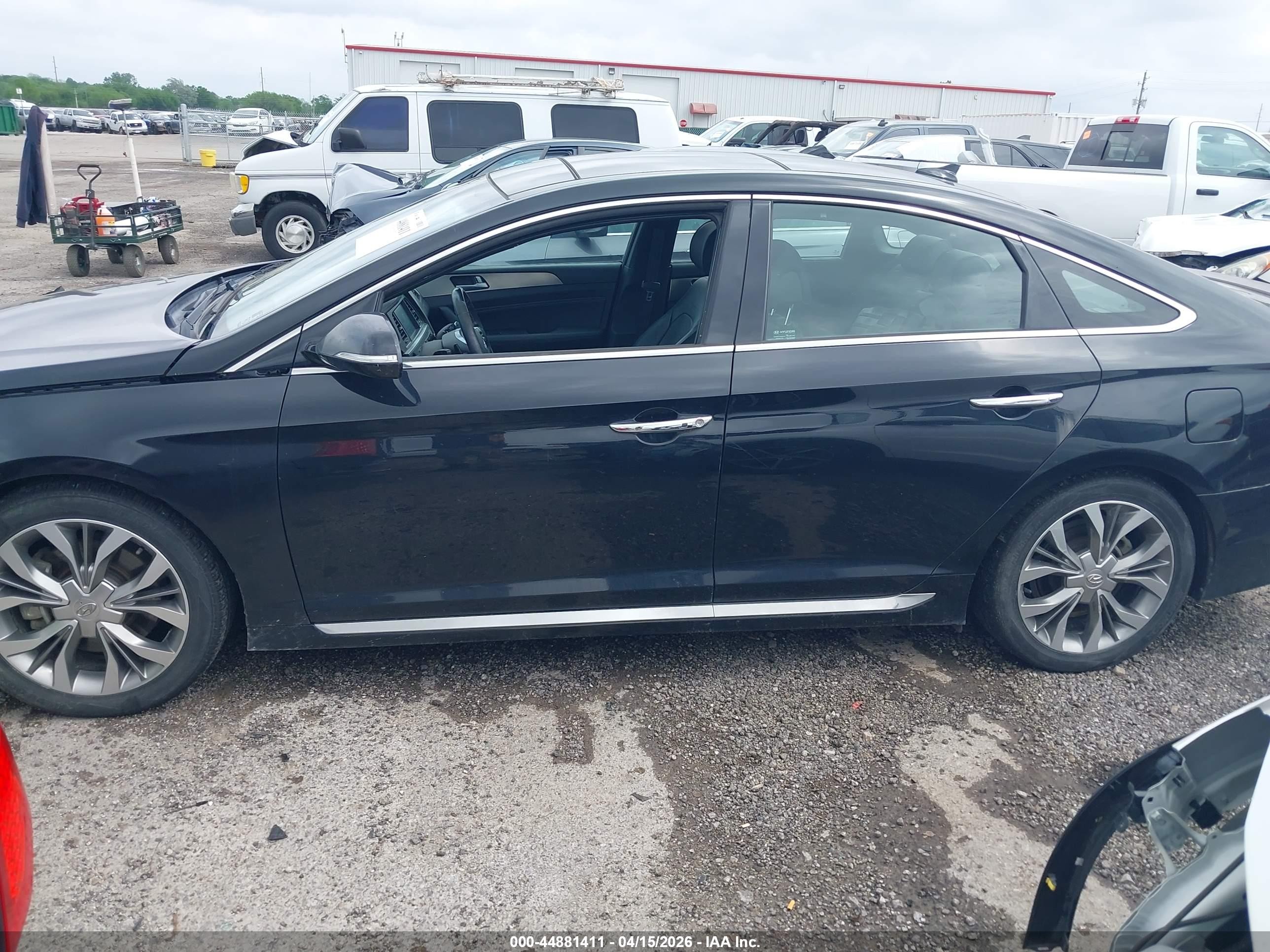 2015 Hyundai Sonata Limited 2.0t Black vin: 5NPE34AB8FH257343