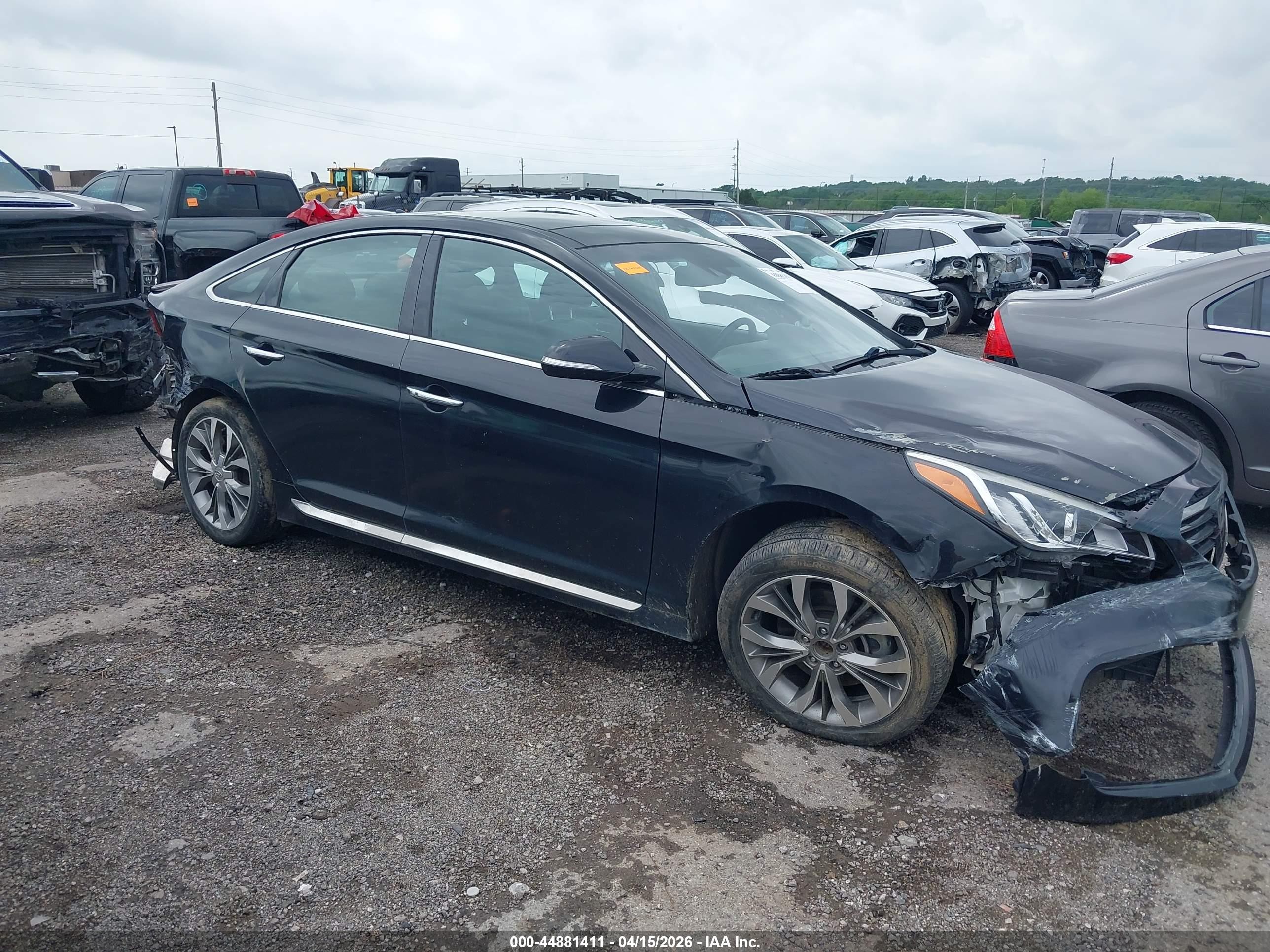 2015 Hyundai Sonata Limited 2.0t Black vin: 5NPE34AB8FH257343