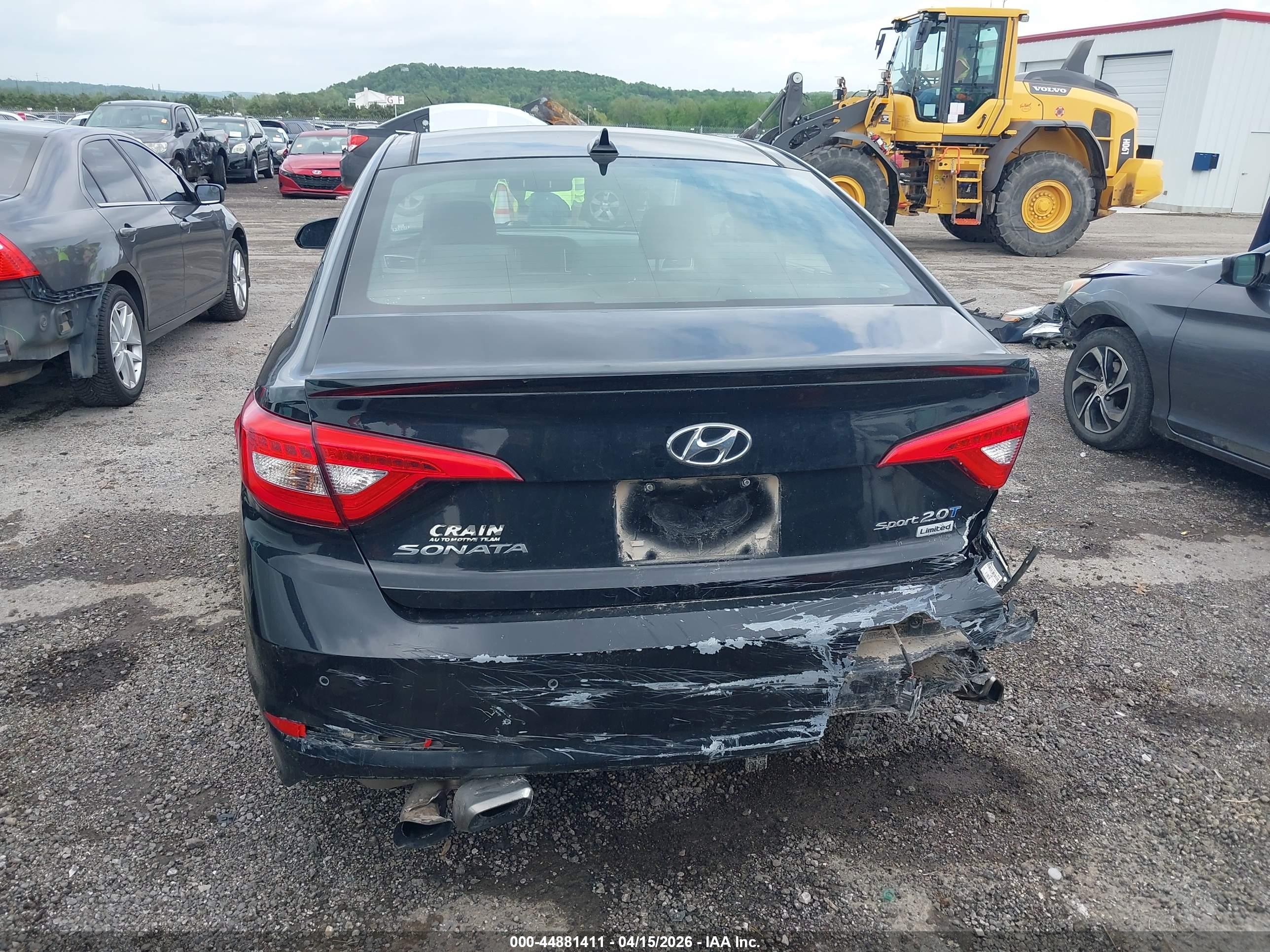 2015 Hyundai Sonata Limited 2.0t Black vin: 5NPE34AB8FH257343