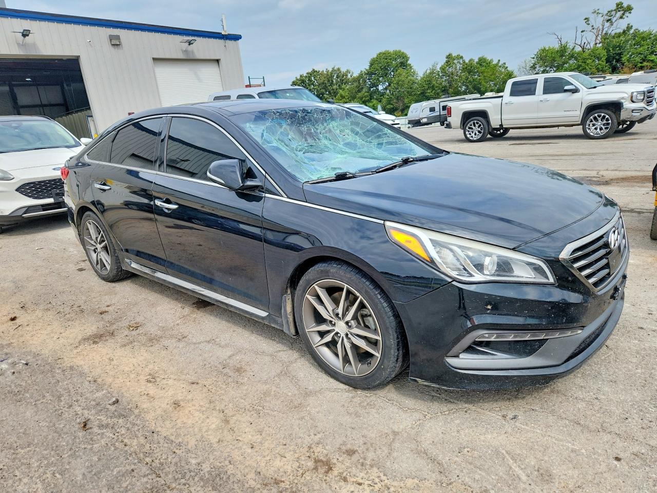 2015 Hyundai Sonata Sport 2.0t Black vin: 5NPE34AB9FH049097