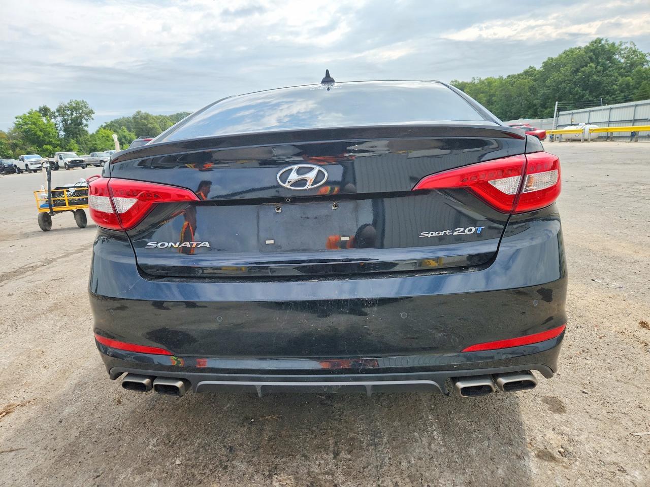 2015 Hyundai Sonata Sport 2.0t Black vin: 5NPE34AB9FH049097