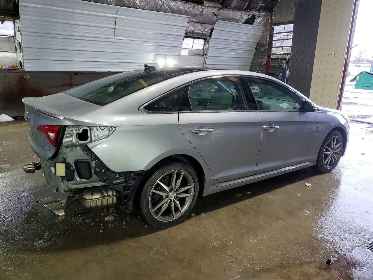 2015 Hyundai Sonata Sport 2.0t Silver vin: 5NPE34AB9FH062724
