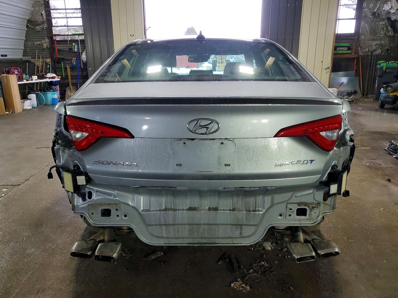 2015 Hyundai Sonata Sport 2.0t Silver vin: 5NPE34AB9FH062724
