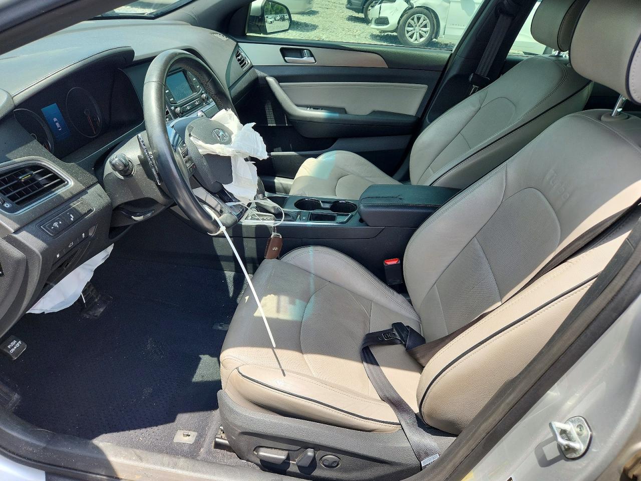 2015 Hyundai Sonata Sport 2.0t Silver vin: 5NPE34AB9FH091690