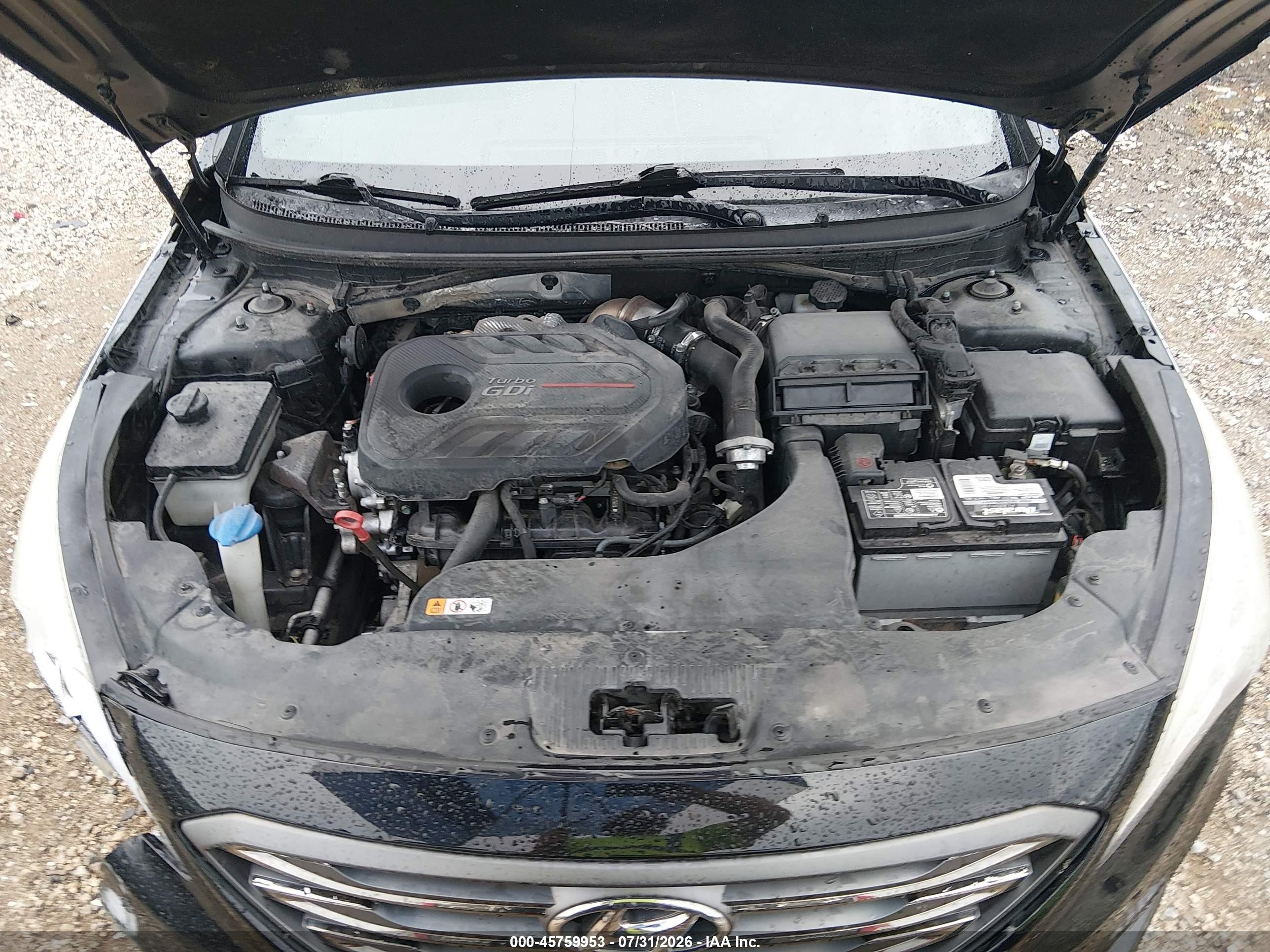 2015 Hyundai Sonata Sport 2.0t Black vin: 5NPE34AB9FH098509