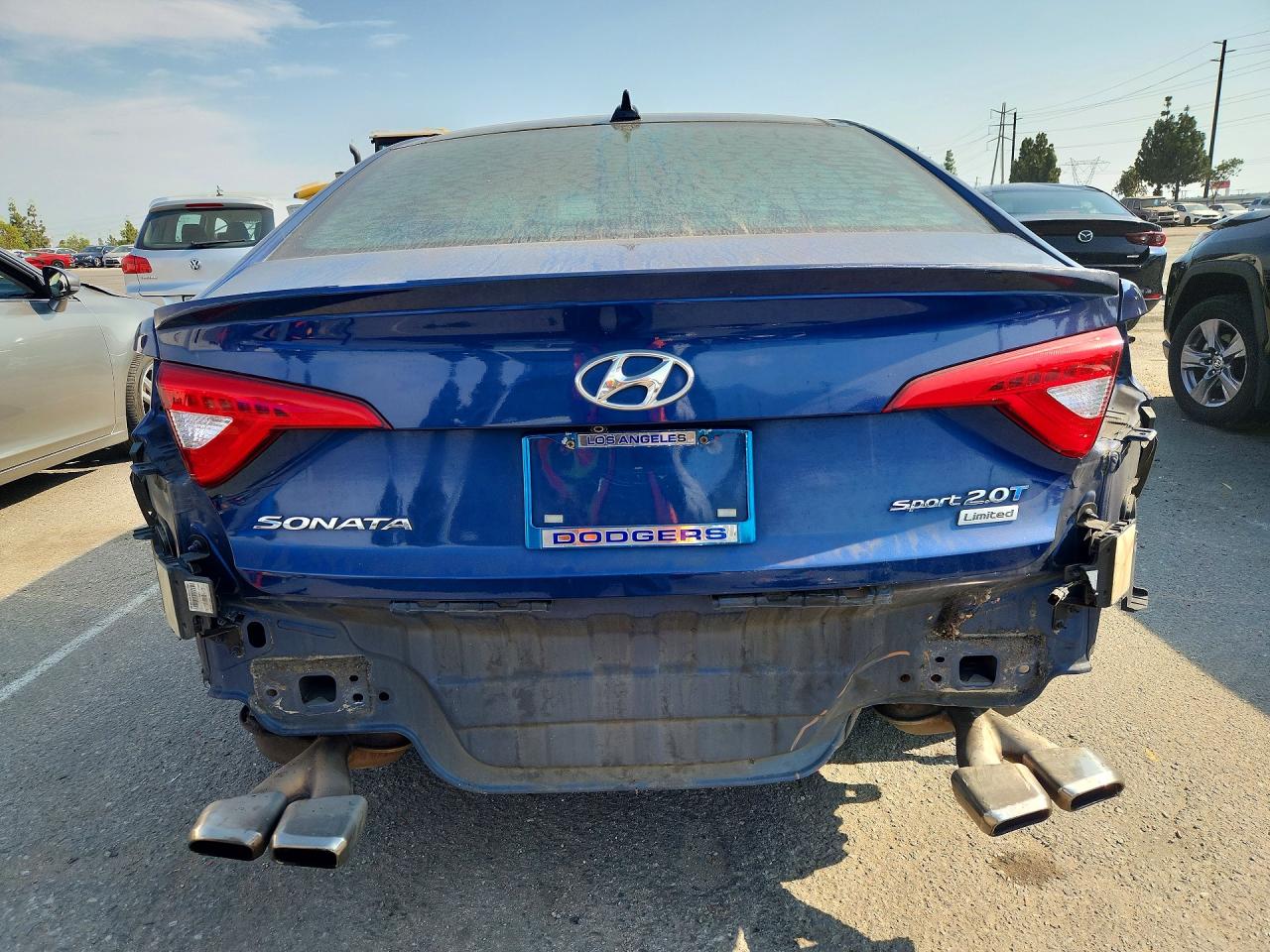 2015 Hyundai Sonata Limited 2.0t Blue vin: 5NPE34AB9FH147742