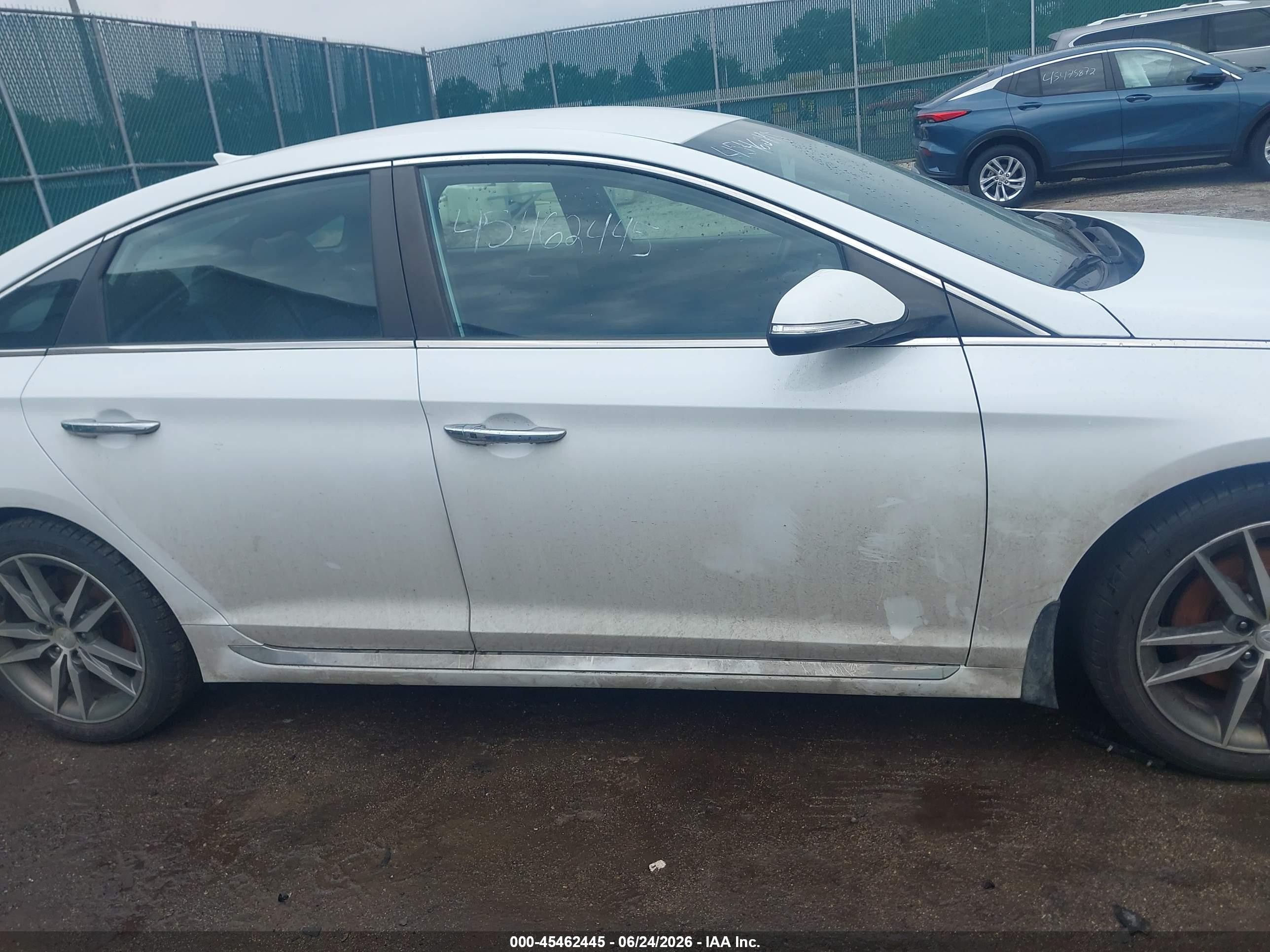 2015 Hyundai Sonata Sport 2.0t White vin: 5NPE34AB9FH160121