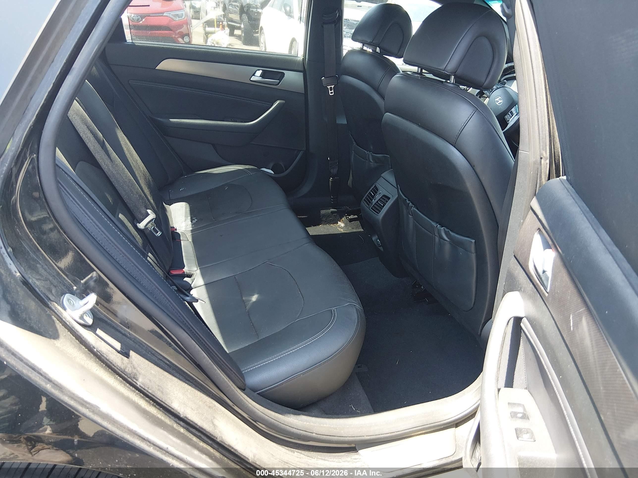 2015 Hyundai Sonata Limited 2.0t Black vin: 5NPE34AB9FH160751