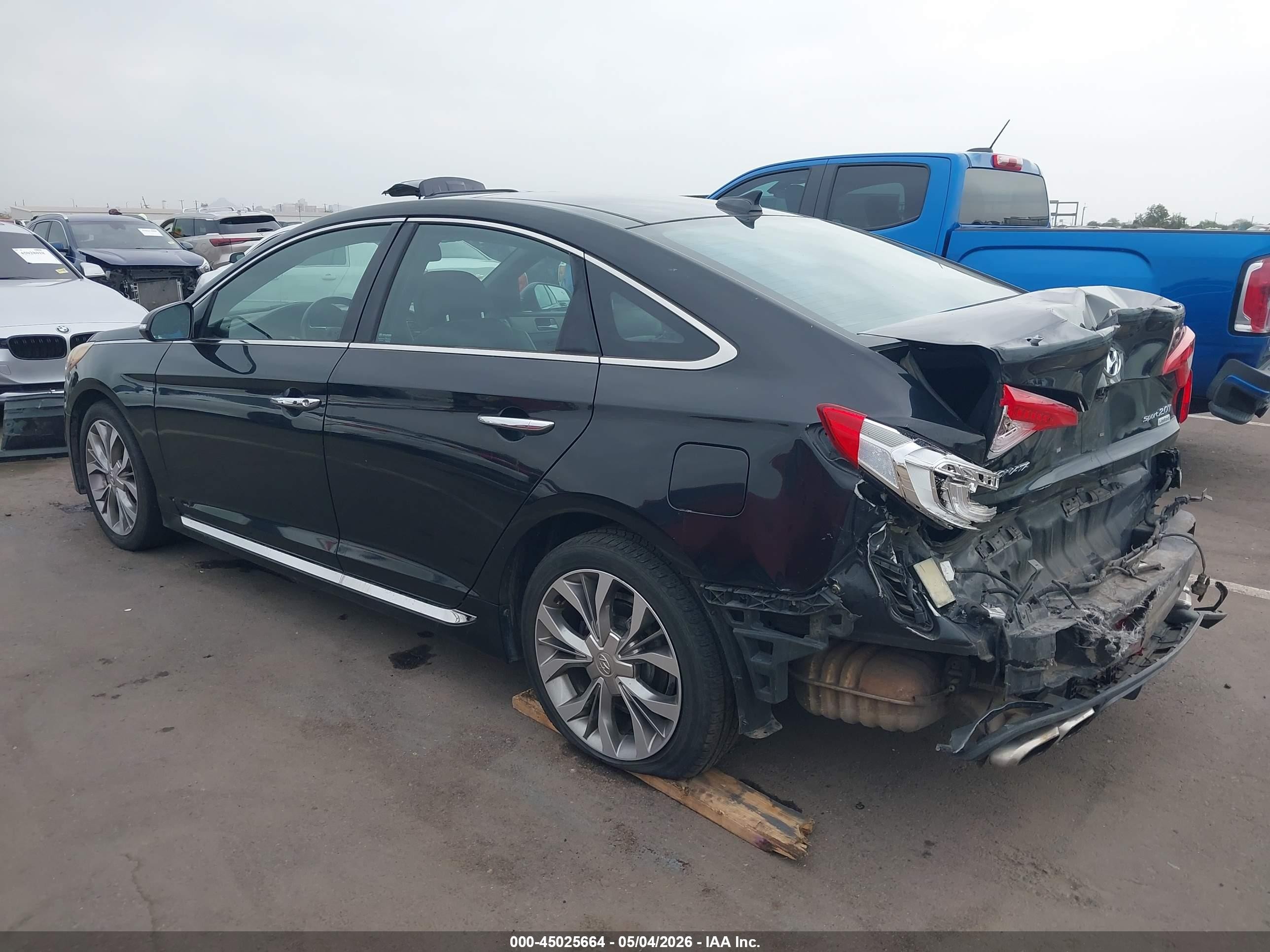 2015 Hyundai Sonata Limited 2.0t Black vin: 5NPE34AB9FH172799