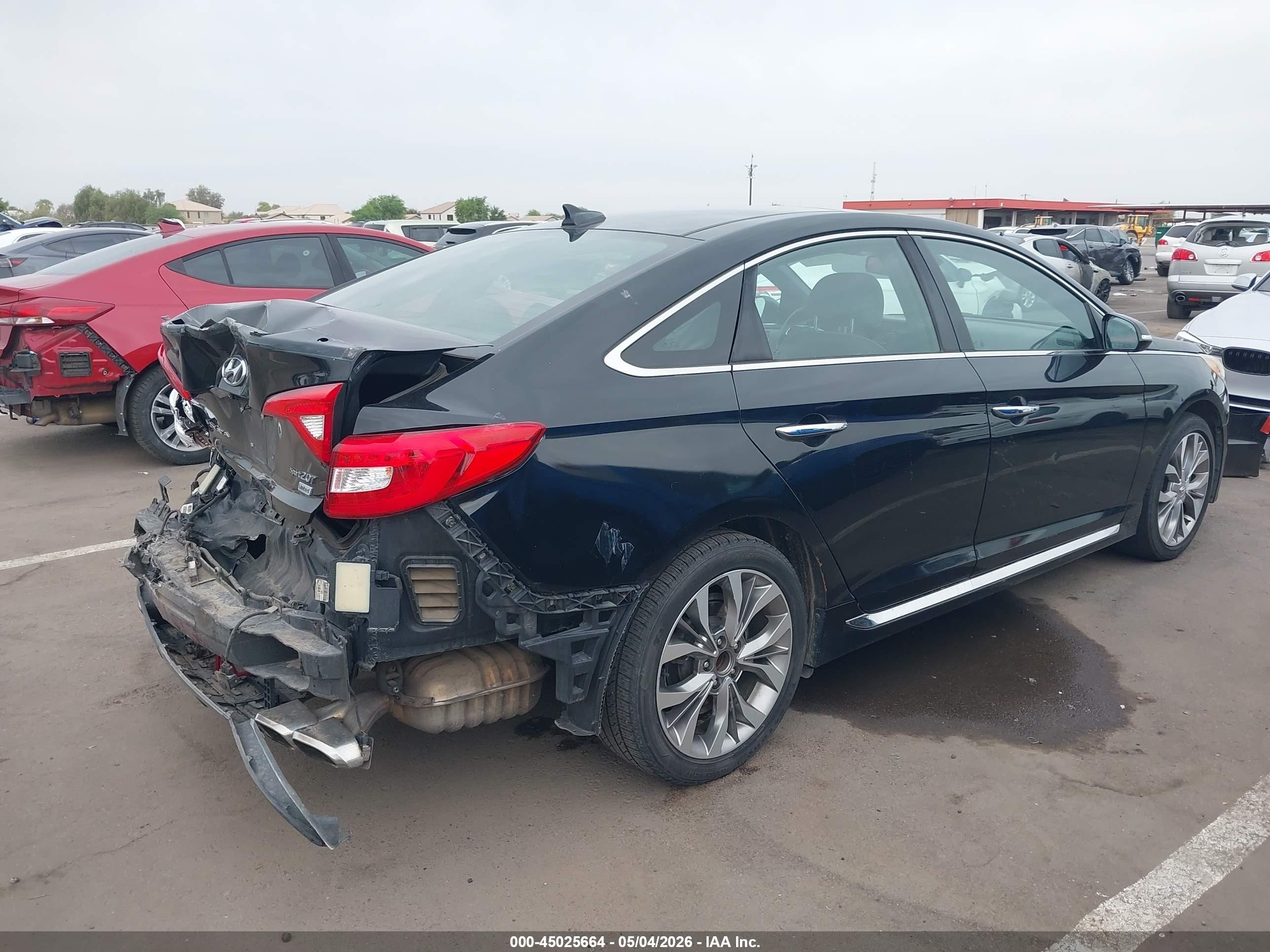 2015 Hyundai Sonata Limited 2.0t Black vin: 5NPE34AB9FH172799