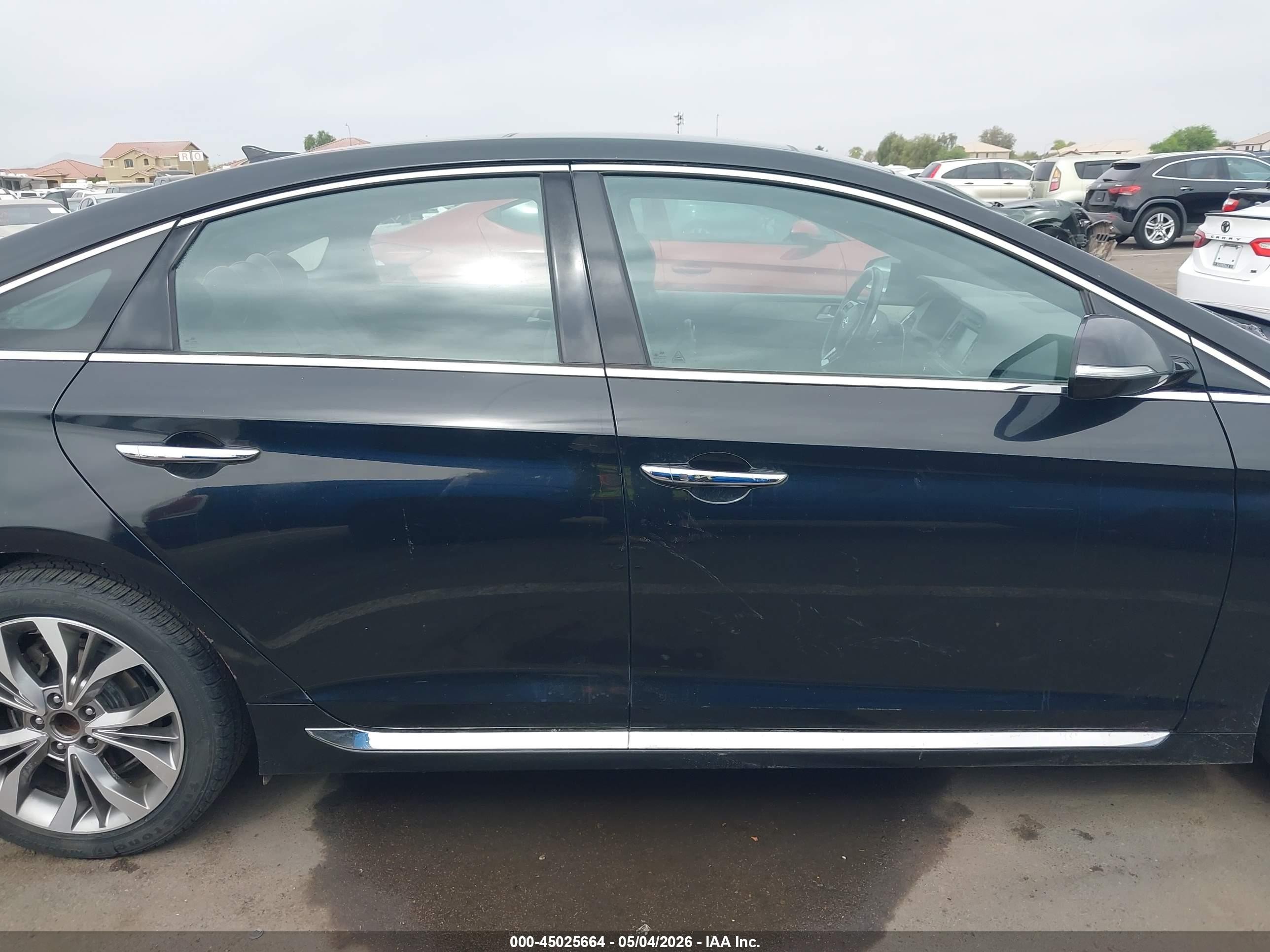 2015 Hyundai Sonata Limited 2.0t Black vin: 5NPE34AB9FH172799