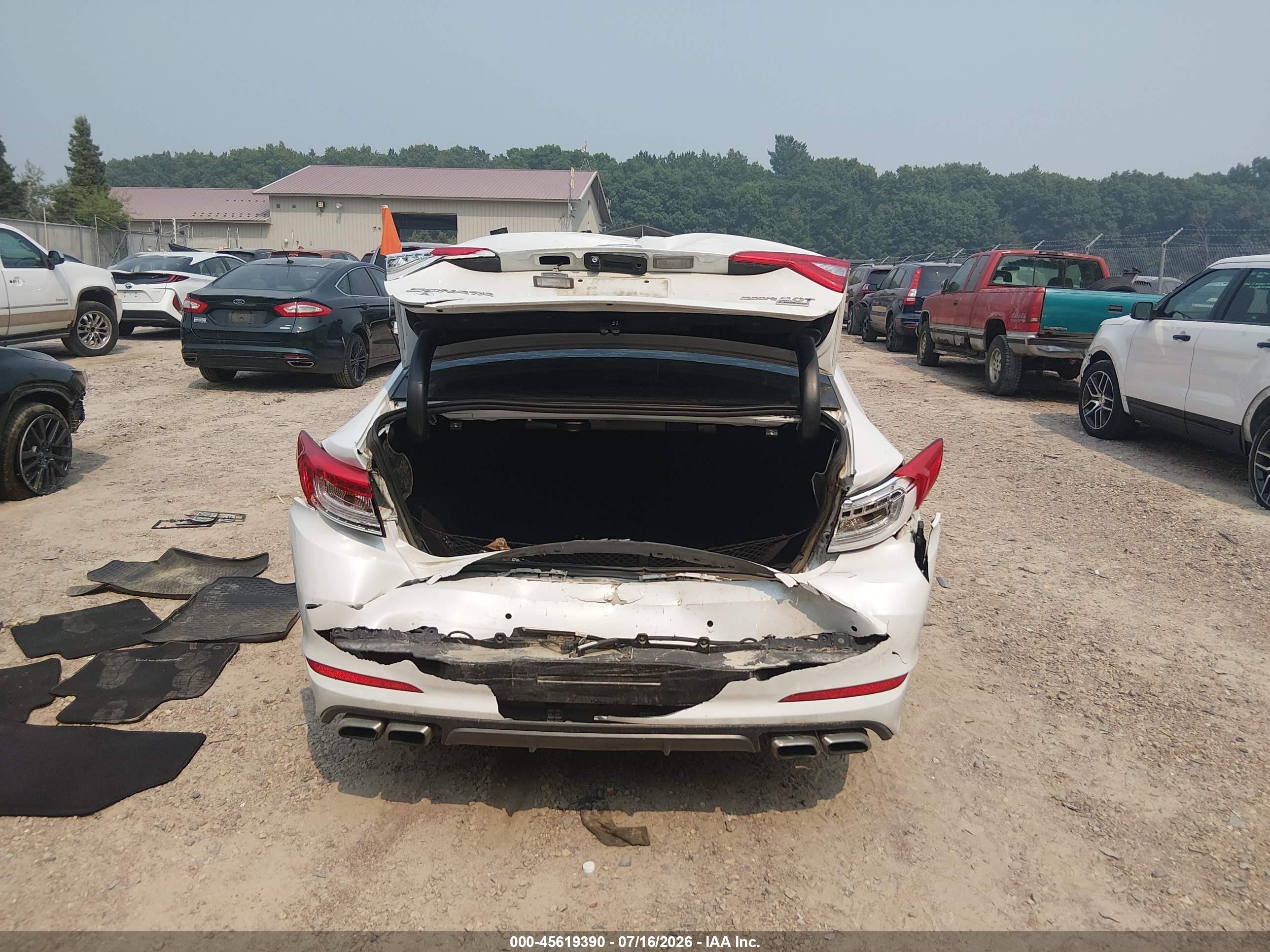 2015 Hyundai Sonata Limited 2.0t White vin: 5NPE34AB9FH251485