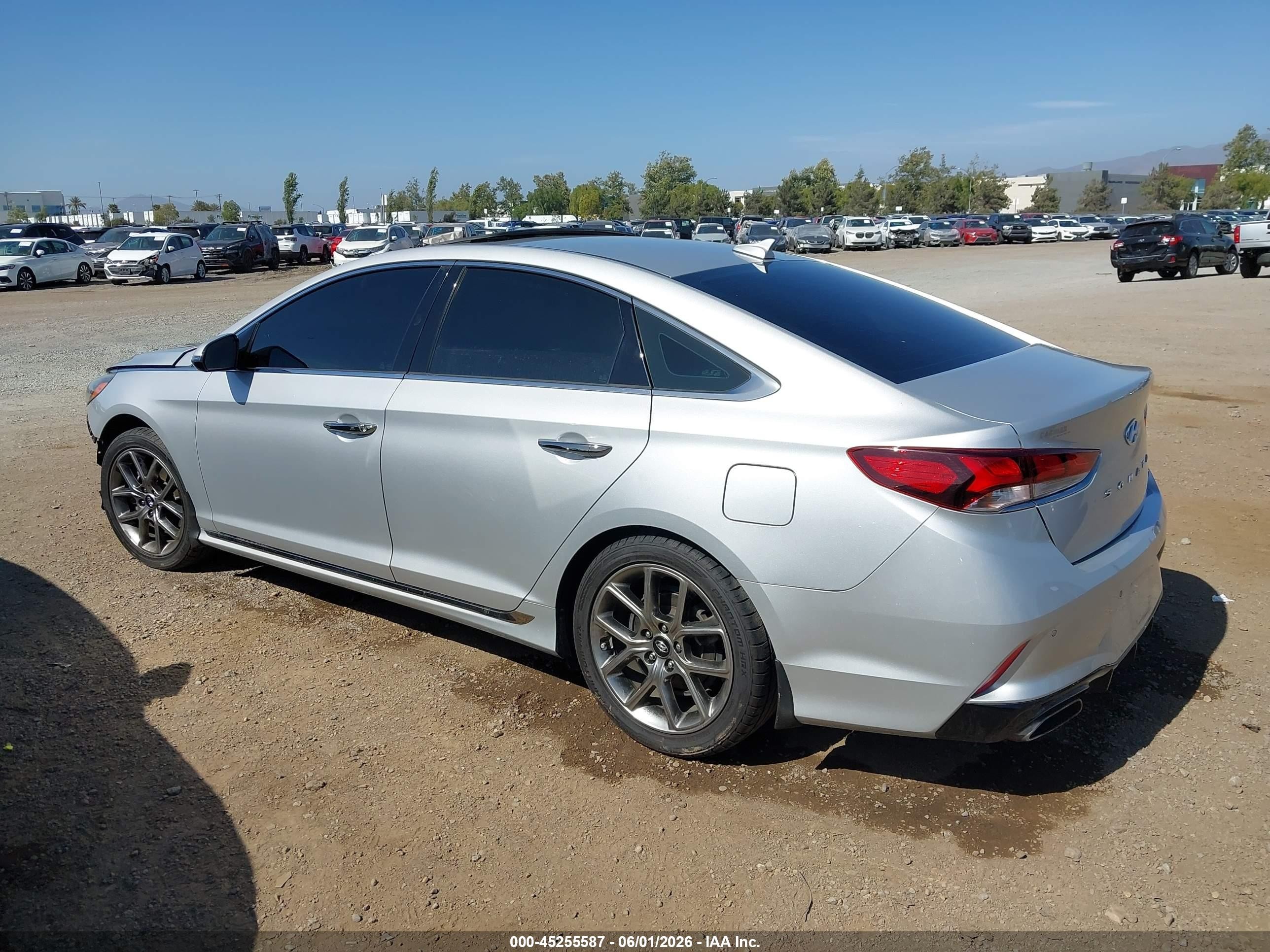 2018 Hyundai Sonata Limited 2.0t Серебряный vin: 5NPE34AB9JH693563