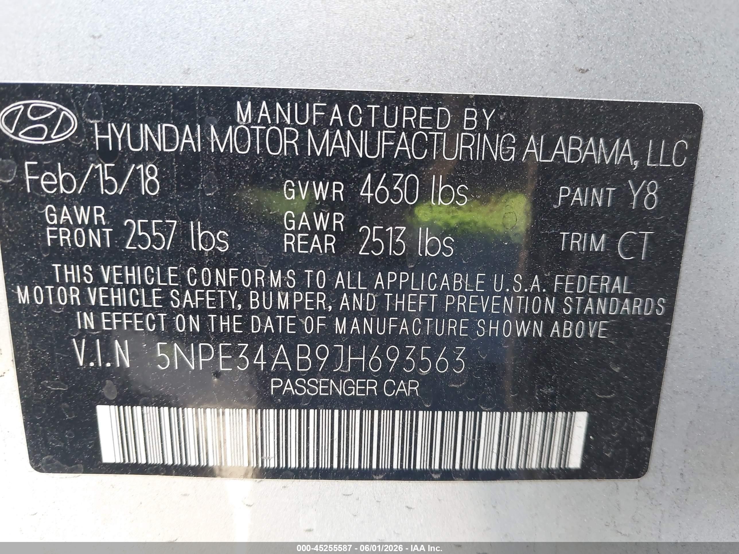 2018 Hyundai Sonata Limited 2.0t Серебряный vin: 5NPE34AB9JH693563