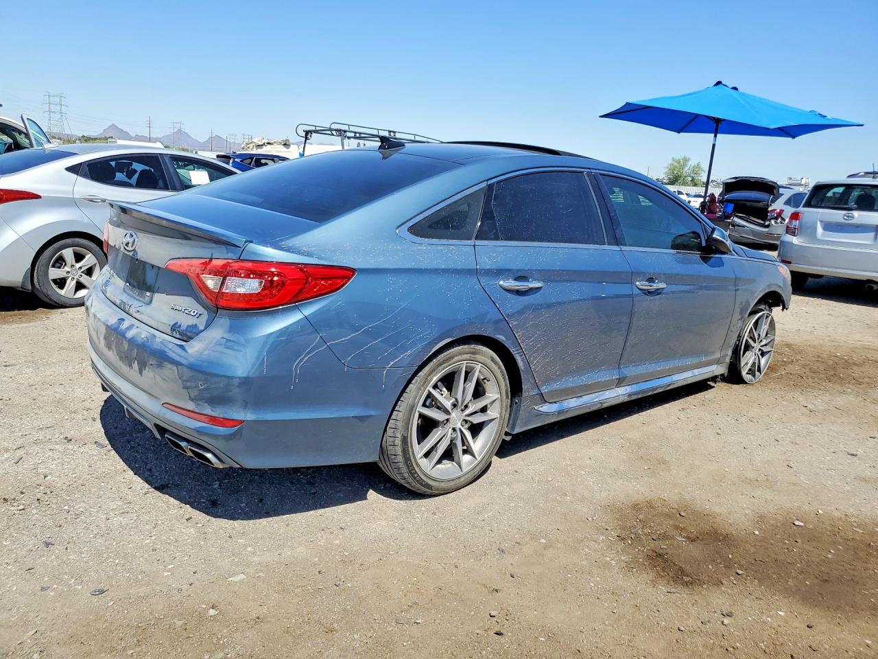 2015 Hyundai Sonata Sport 2.0t Teal vin: 5NPE34ABXFH056981