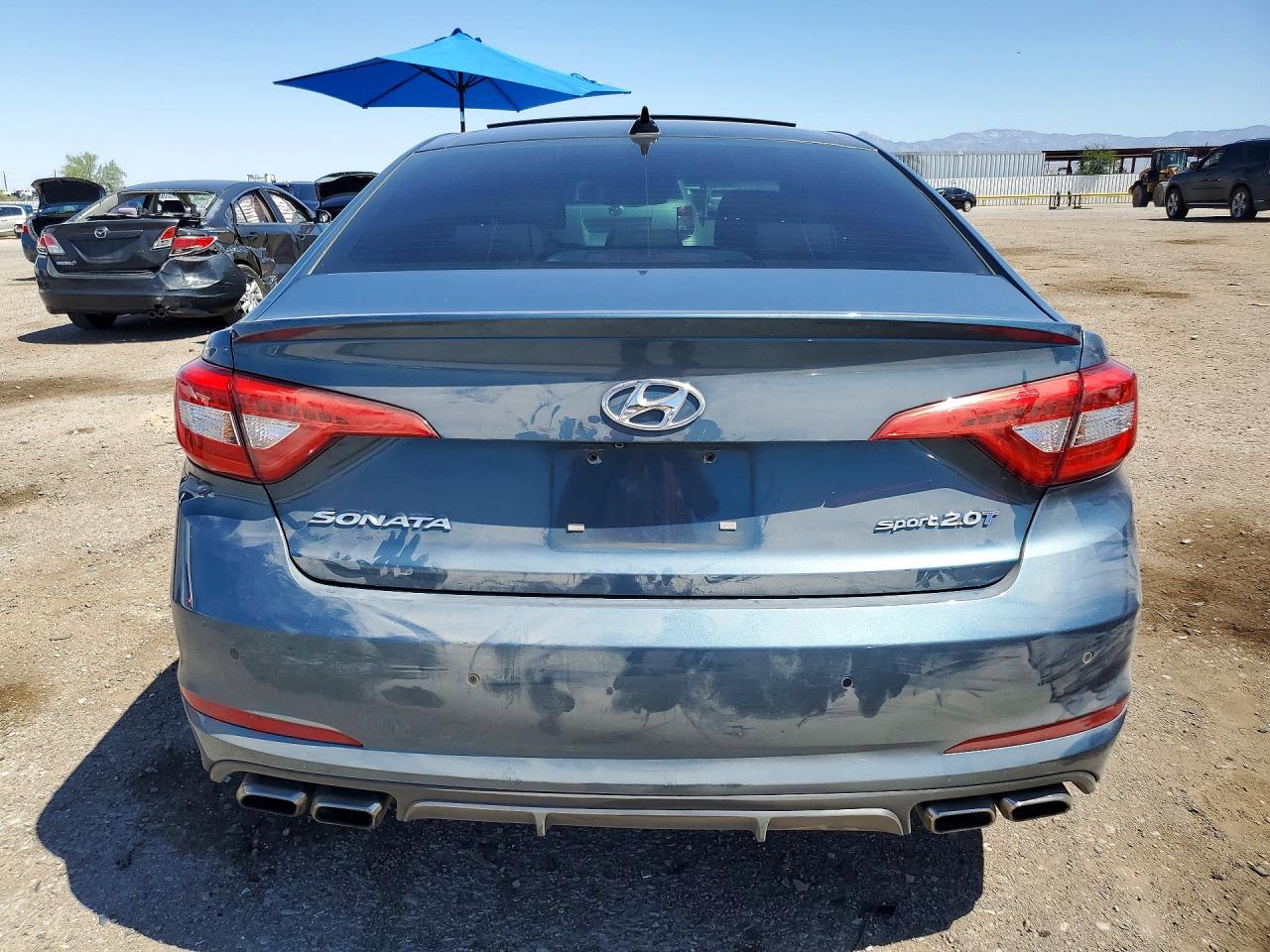 2015 Hyundai Sonata Sport 2.0t Teal vin: 5NPE34ABXFH056981