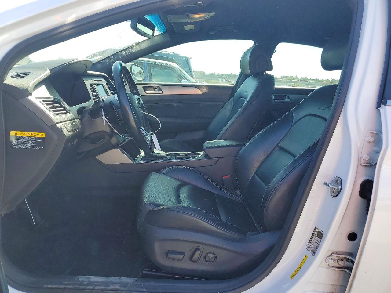2015 Hyundai Sonata Sport 2.0t White vin: 5NPE34ABXFH083033