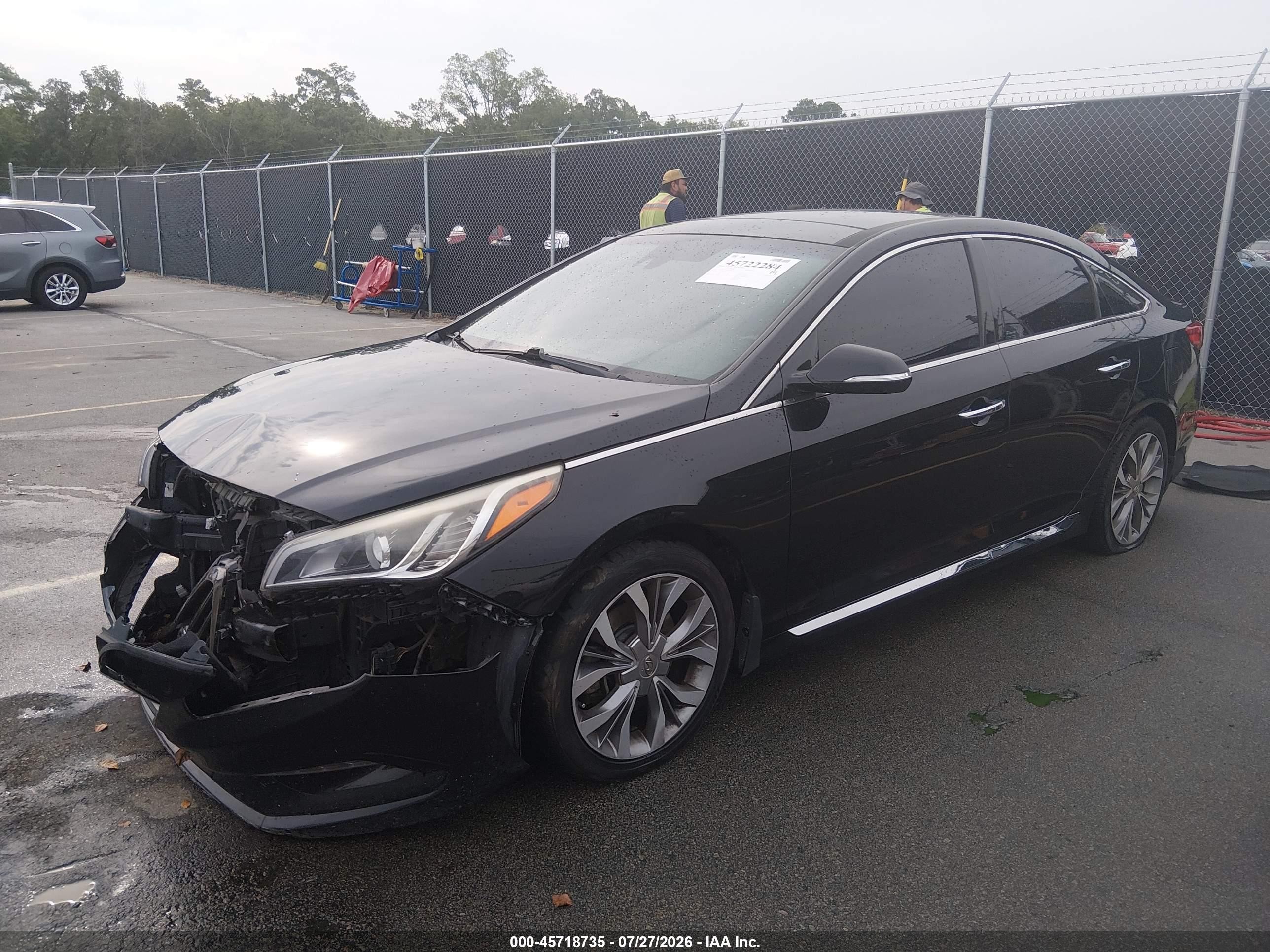 2015 Hyundai Sonata Limited 2.0t Black vin: 5NPE34ABXFH115382