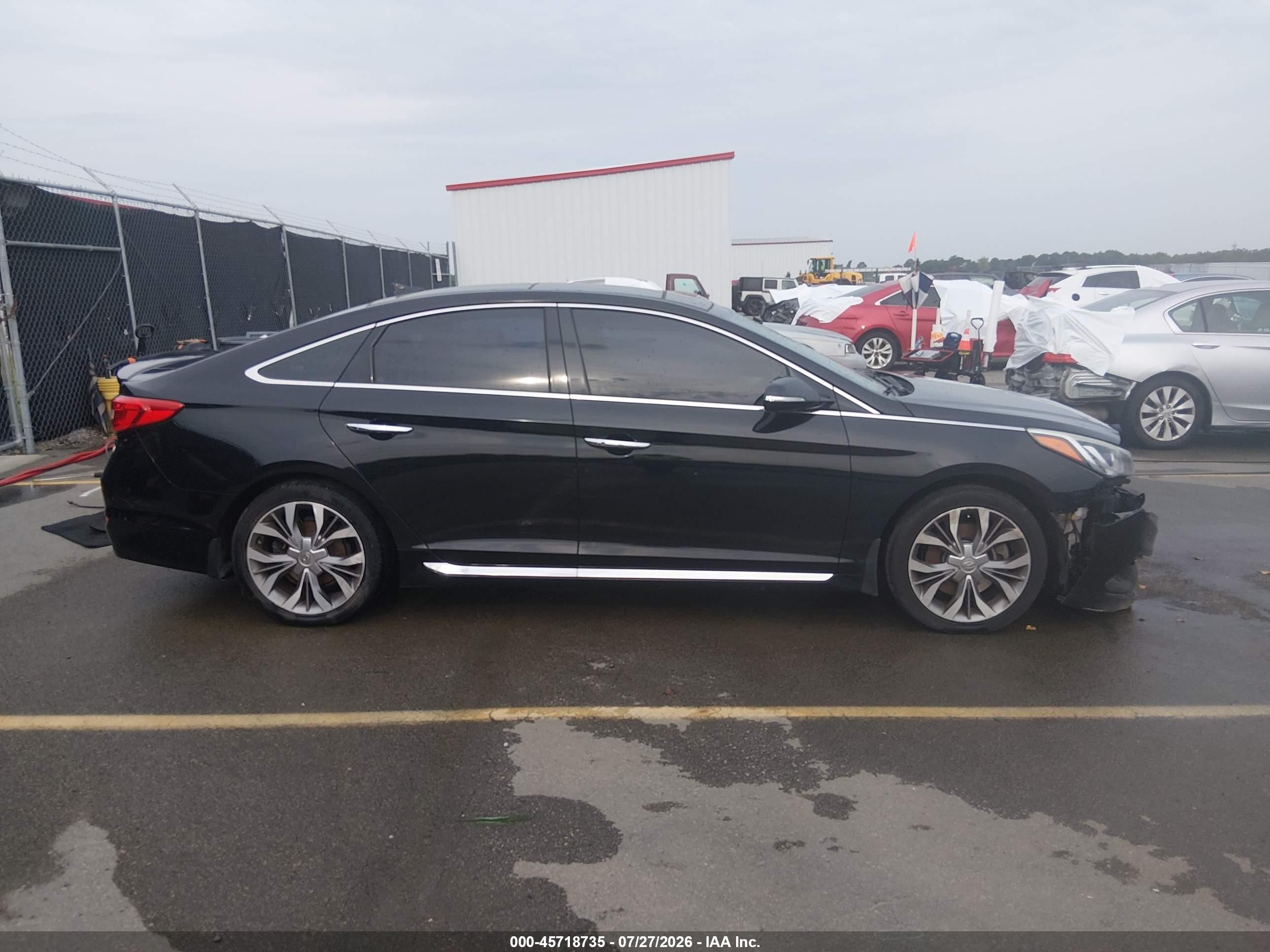 2015 Hyundai Sonata Limited 2.0t Black vin: 5NPE34ABXFH115382