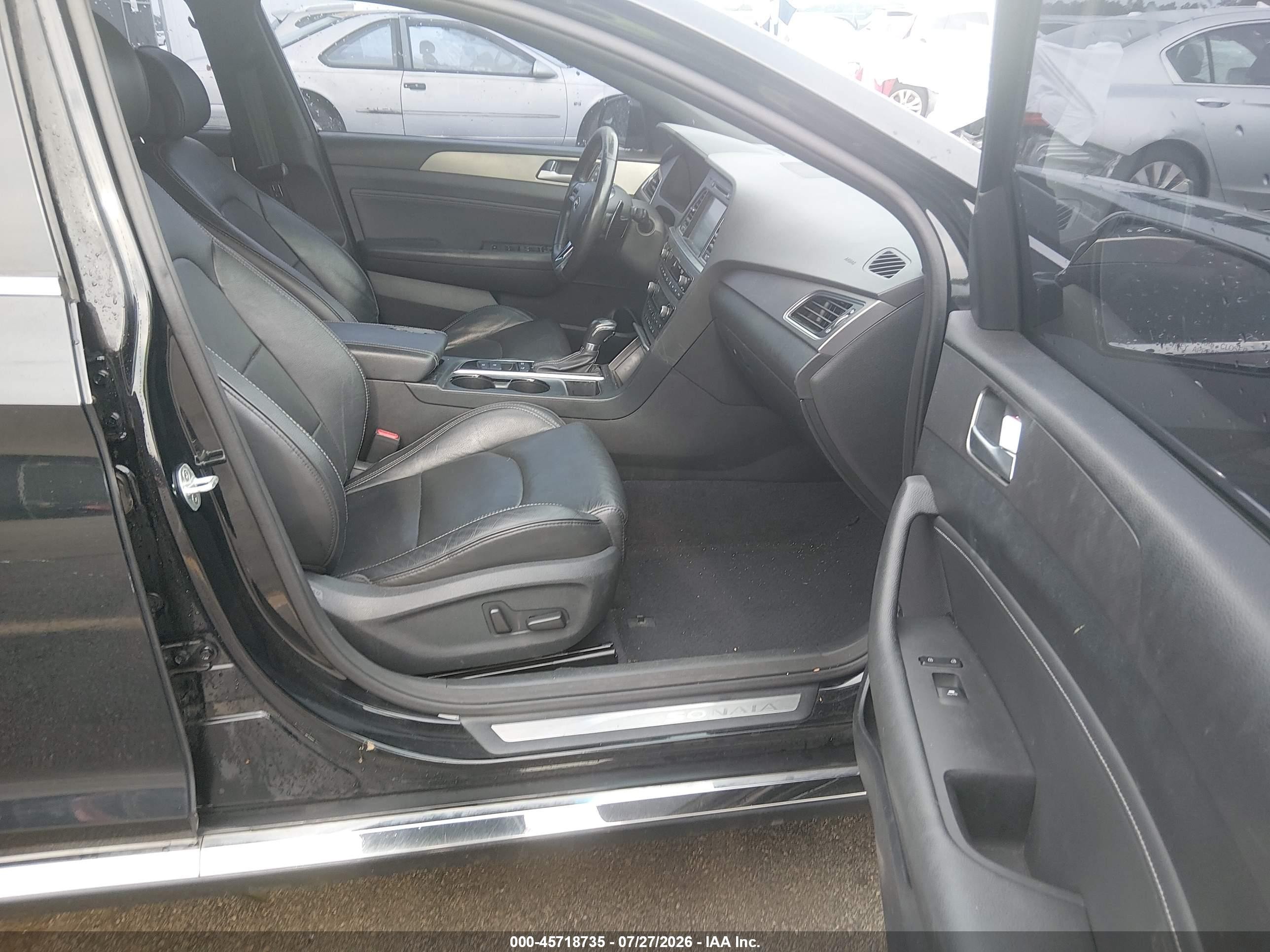 2015 Hyundai Sonata Limited 2.0t Black vin: 5NPE34ABXFH115382