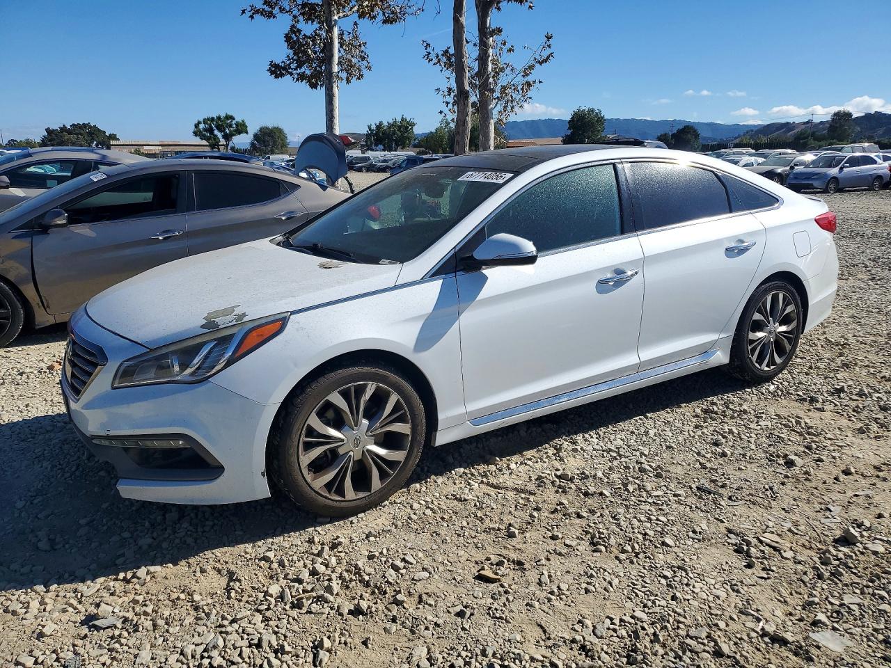2015 Hyundai Sonata Limited 2.0t White vin: 5NPE34ABXFH146986