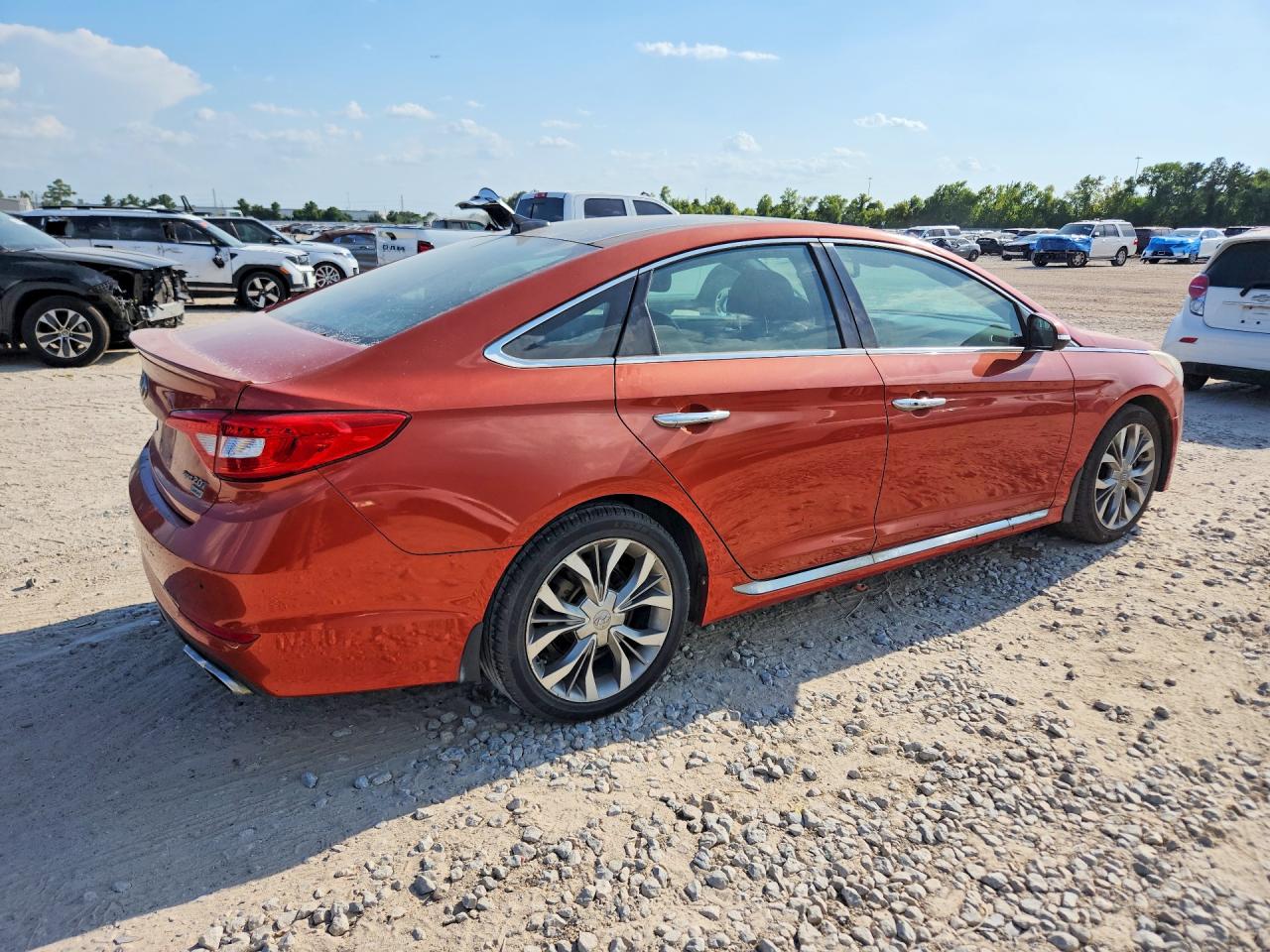 2015 Hyundai Sonata Limited 2.0t Orange vin: 5NPE34ABXFH162640
