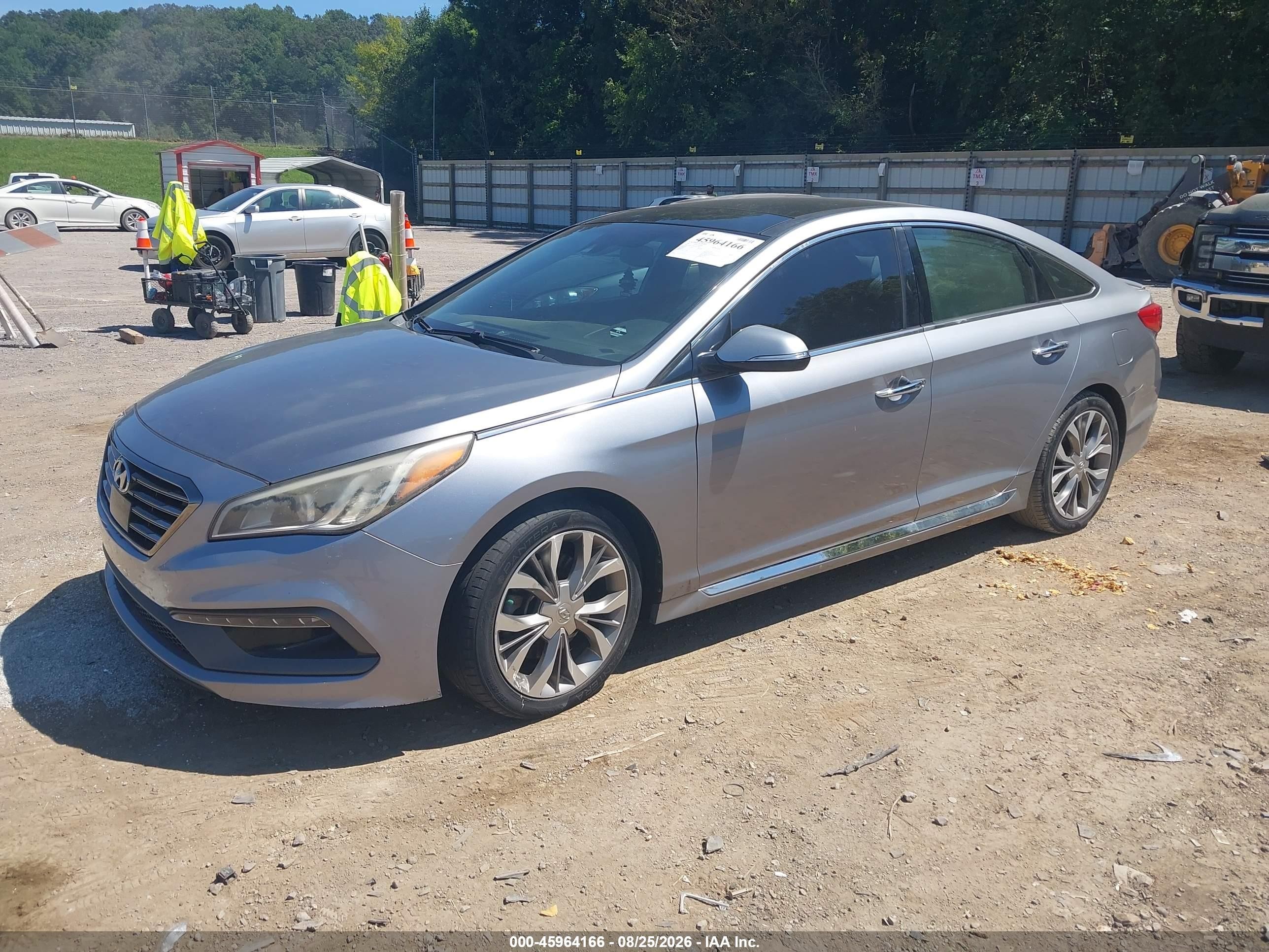 2015 Hyundai Sonata Limited 2.0t Silver vin: 5NPE34ABXFH175694