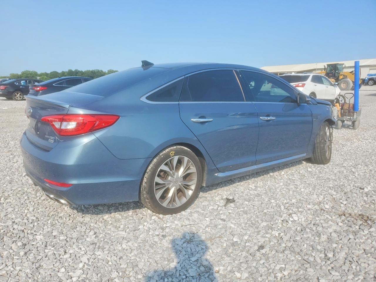 2015 Hyundai Sonata Limited 2.0t Бирюзовый vin: 5NPE34ABXFH198666