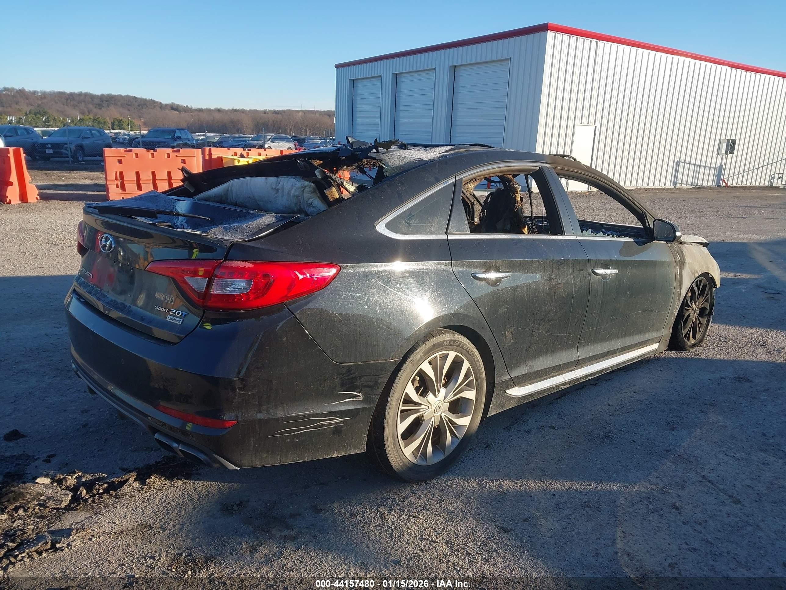 2015 Hyundai Sonata Limited 2.0t Black vin: 5NPE34ABXFH249986