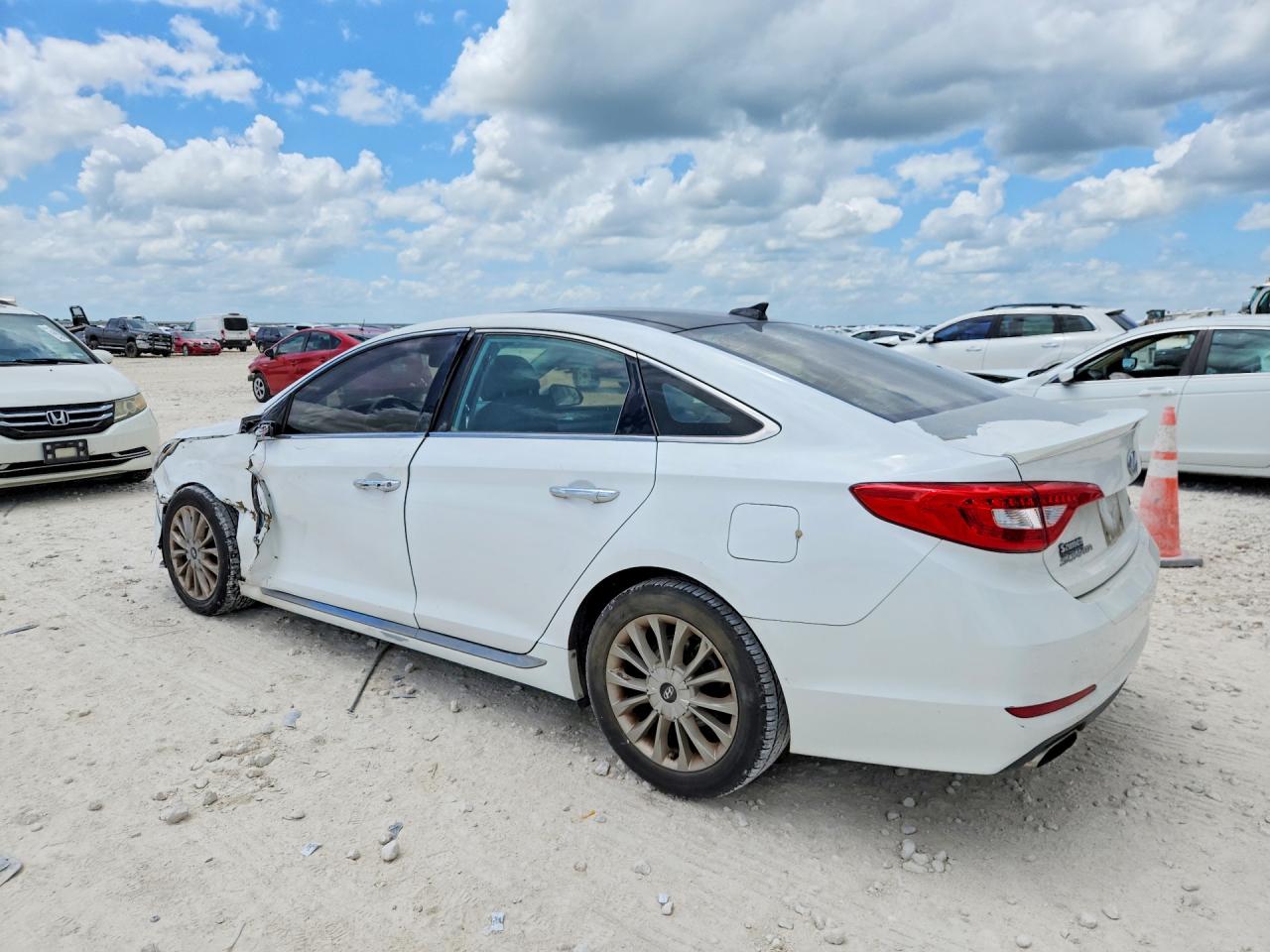 2015 Hyundai Sonata Limited White vin: 5NPE34AF0FH017187