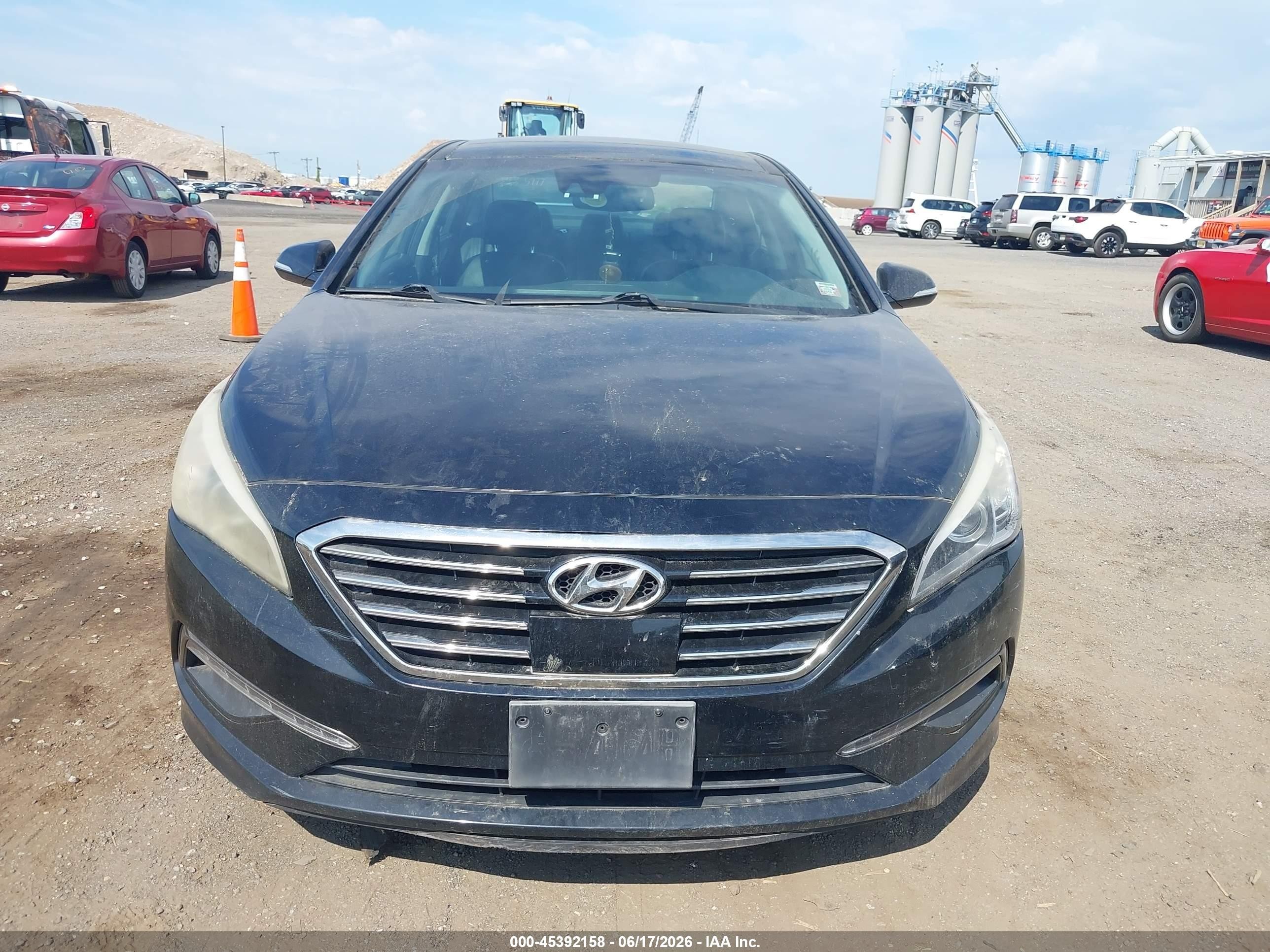 2015 Hyundai Sonata Limited Черный vin: 5NPE34AF0FH026374
