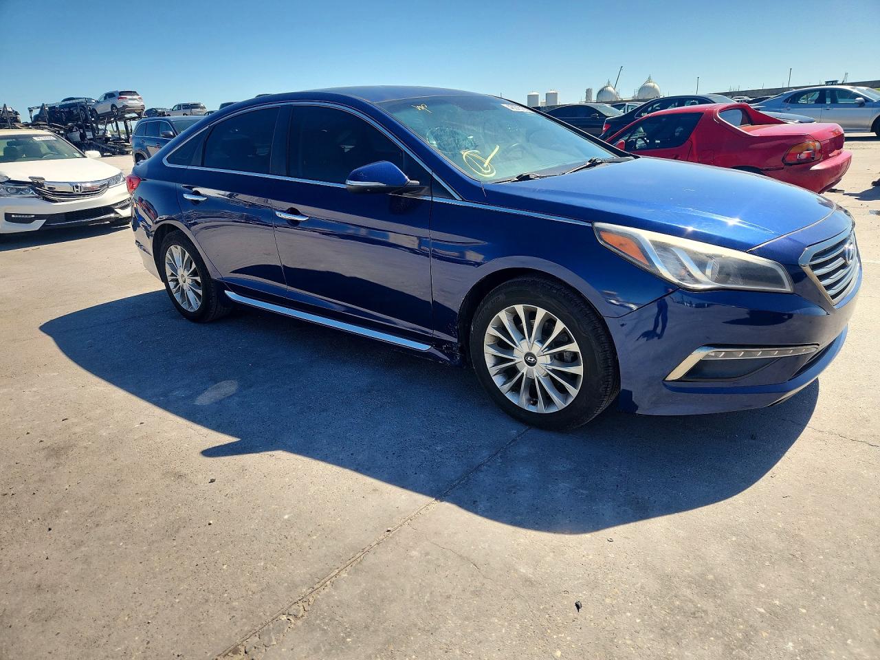 2015 Hyundai Sonata Limited Blue vin: 5NPE34AF0FH028416