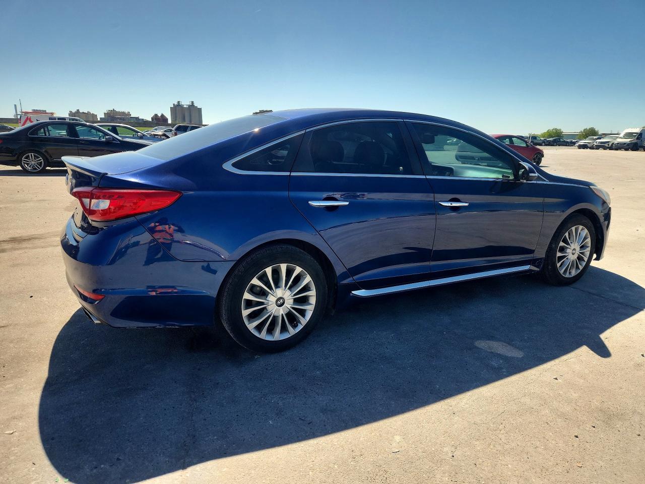2015 Hyundai Sonata Limited Blue vin: 5NPE34AF0FH028416
