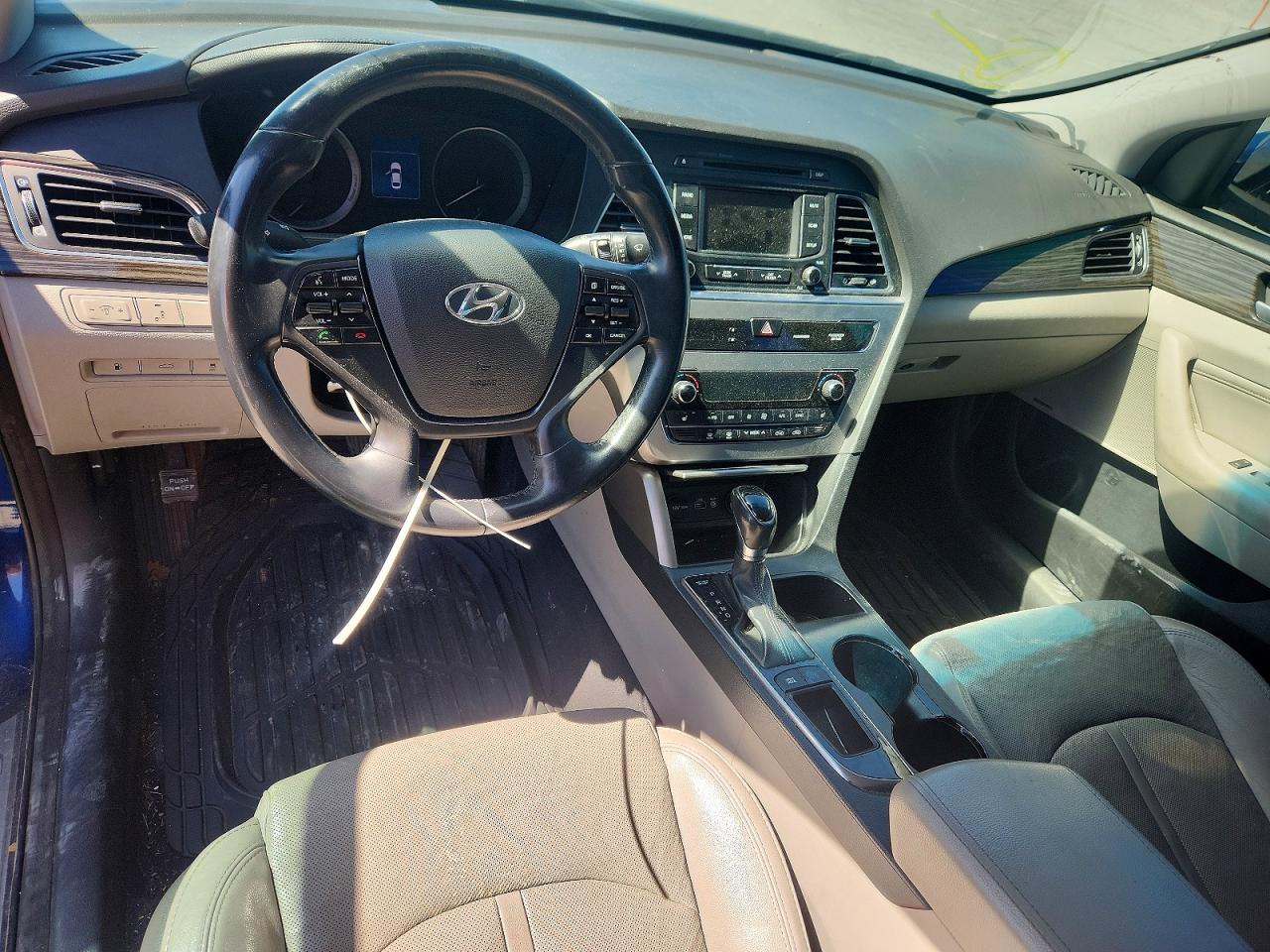 2015 Hyundai Sonata Limited Blue vin: 5NPE34AF0FH028416