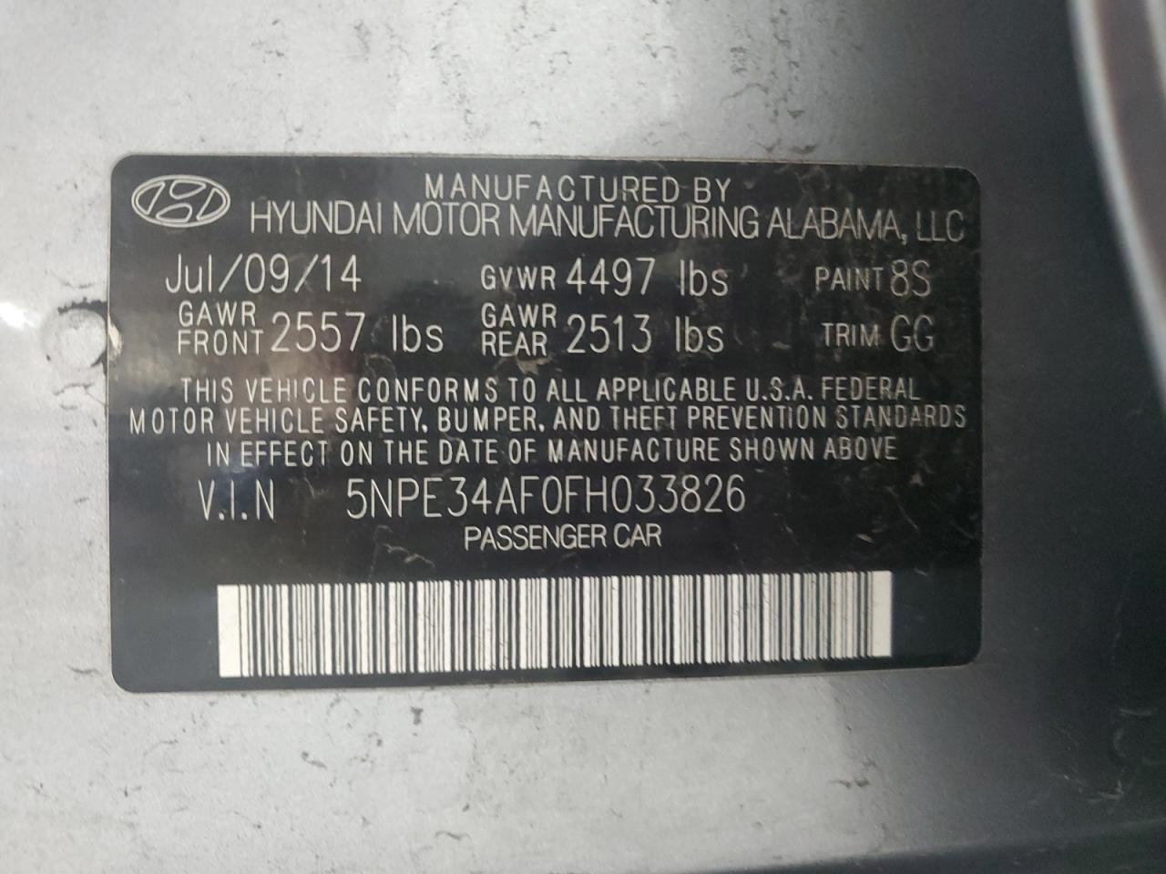 2015 Hyundai Sonata Limited Серебряный vin: 5NPE34AF0FH033826