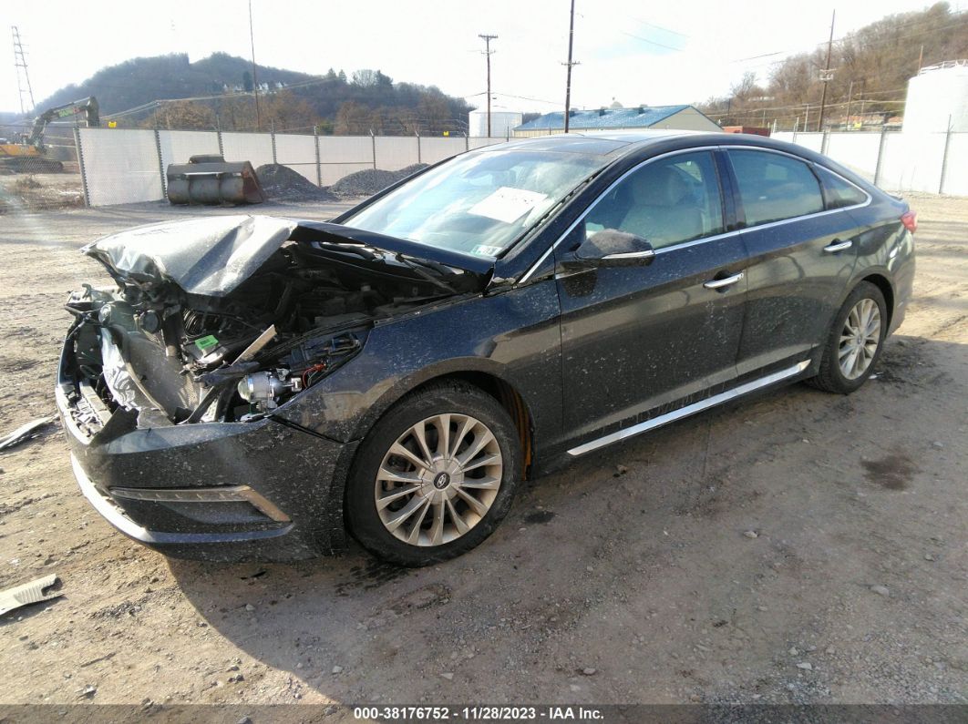 2015 Hyundai Sonata Limited Black vin: 5NPE34AF0FH034877