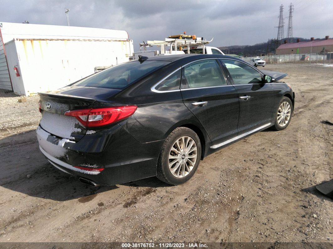 2015 Hyundai Sonata Limited Black vin: 5NPE34AF0FH034877