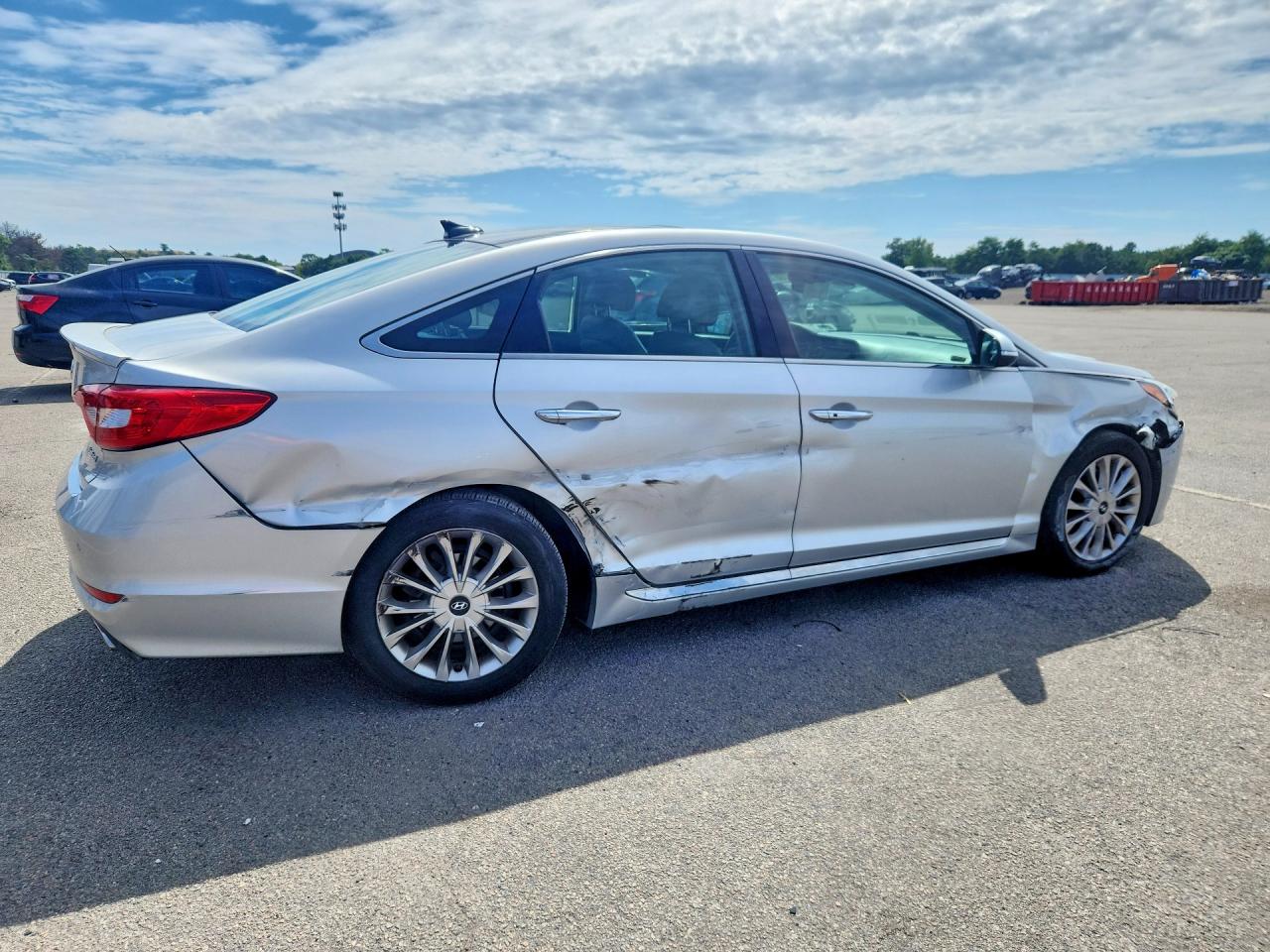 2015 Hyundai Sonata Limited Серебряный vin: 5NPE34AF0FH035799