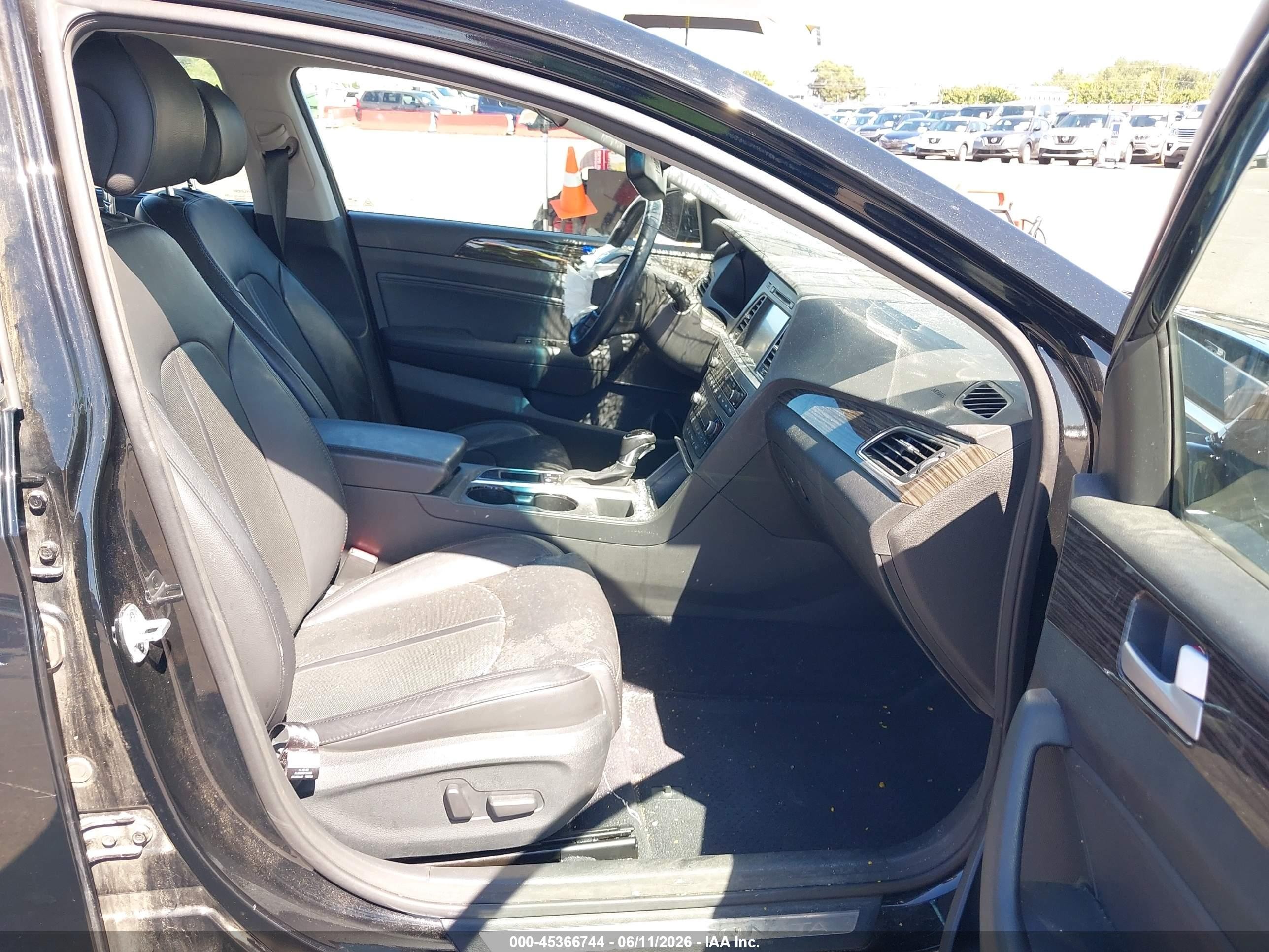 2015 Hyundai Sonata Limited Black vin: 5NPE34AF0FH043613